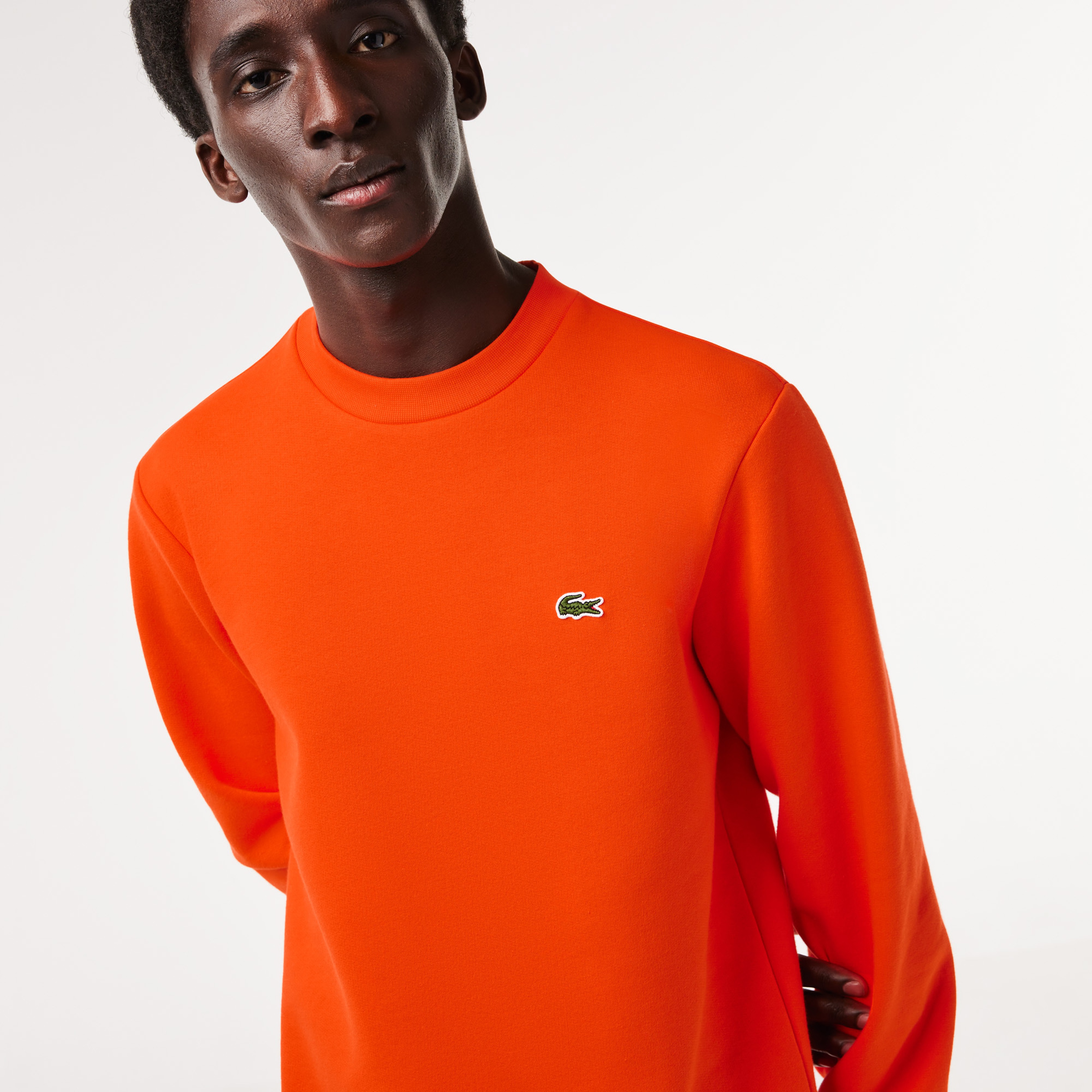 Erkek Classic Fit Bisiklet Yaka Kırmızı Sweatshirt