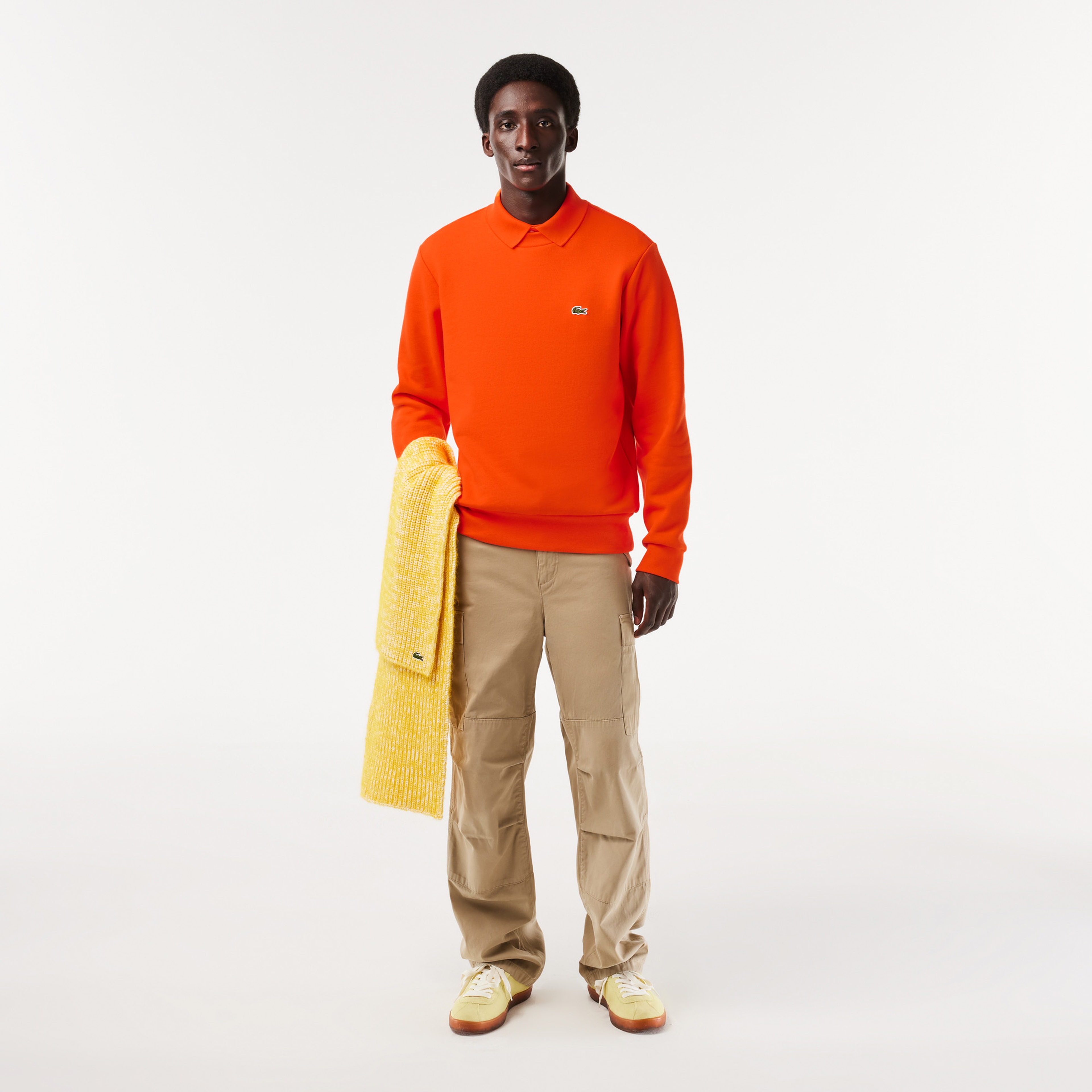 Erkek Classic Fit Bisiklet Yaka Kırmızı Sweatshirt