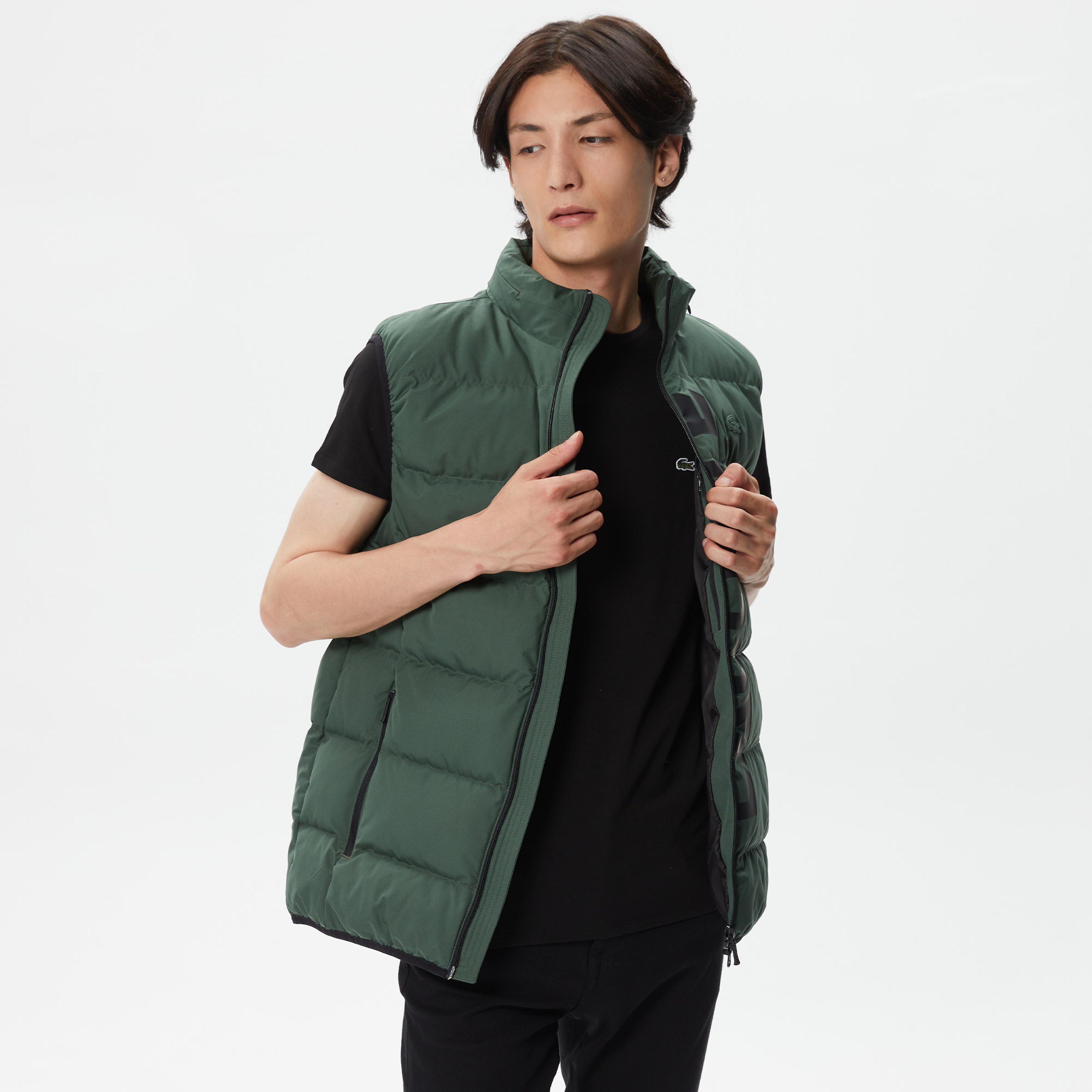 Erkek Kapitone Yeşil Yelek