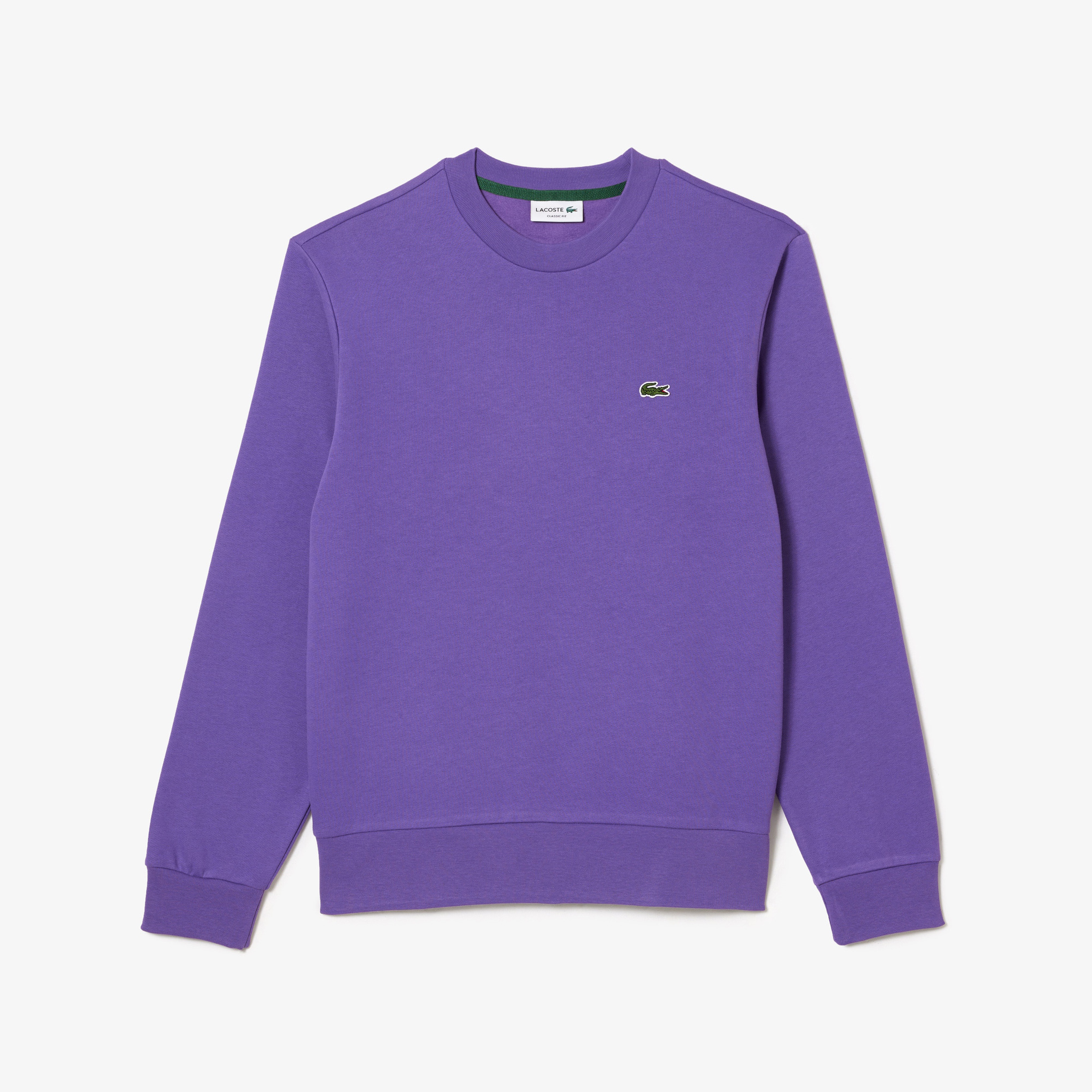 Erkek Classic Fit Bisiklet Yaka Mor Sweatshirt
