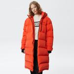 Kadın Kapüşonlu Kapitone Mavi Mont