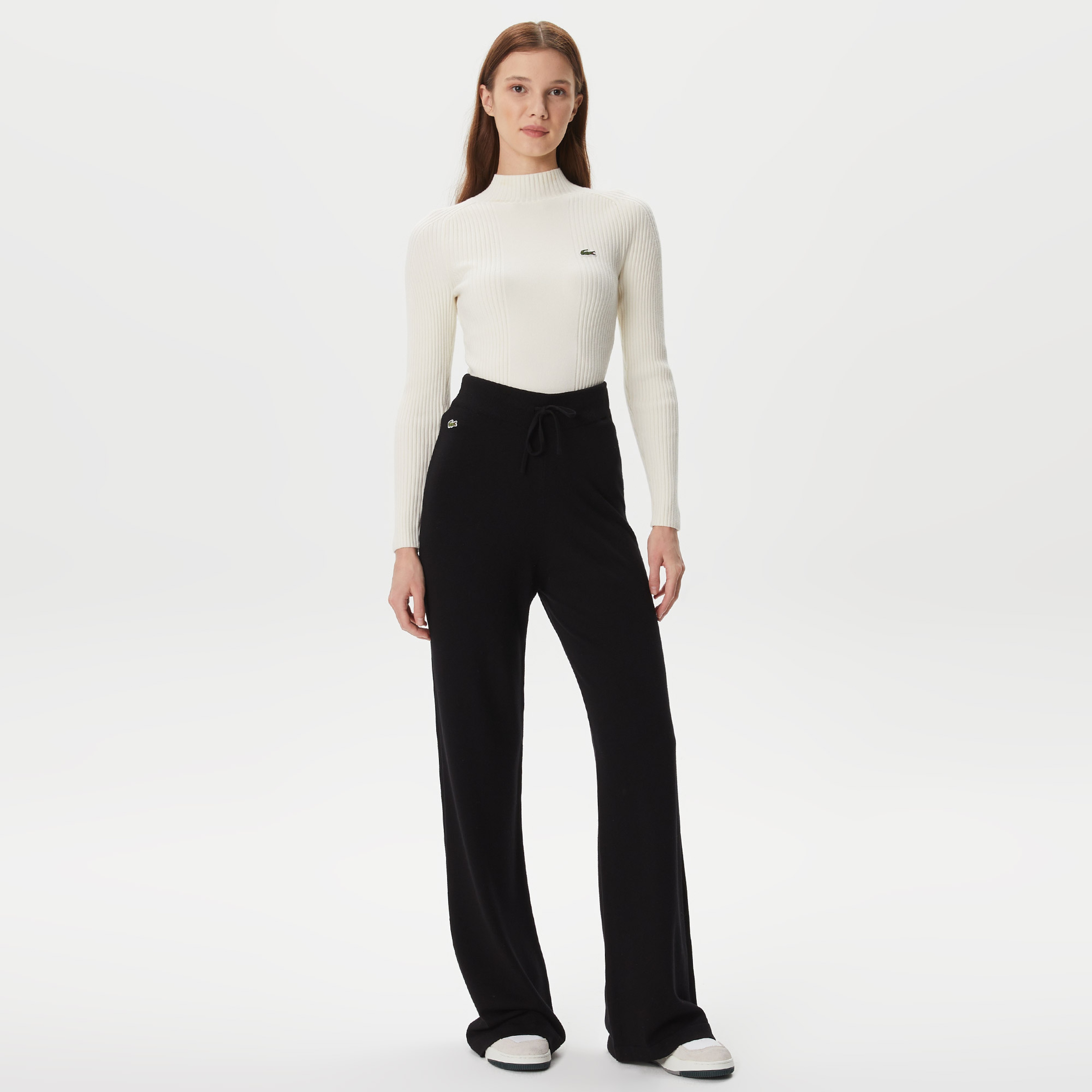 Kadın Straight Fit Siyah Pantolon