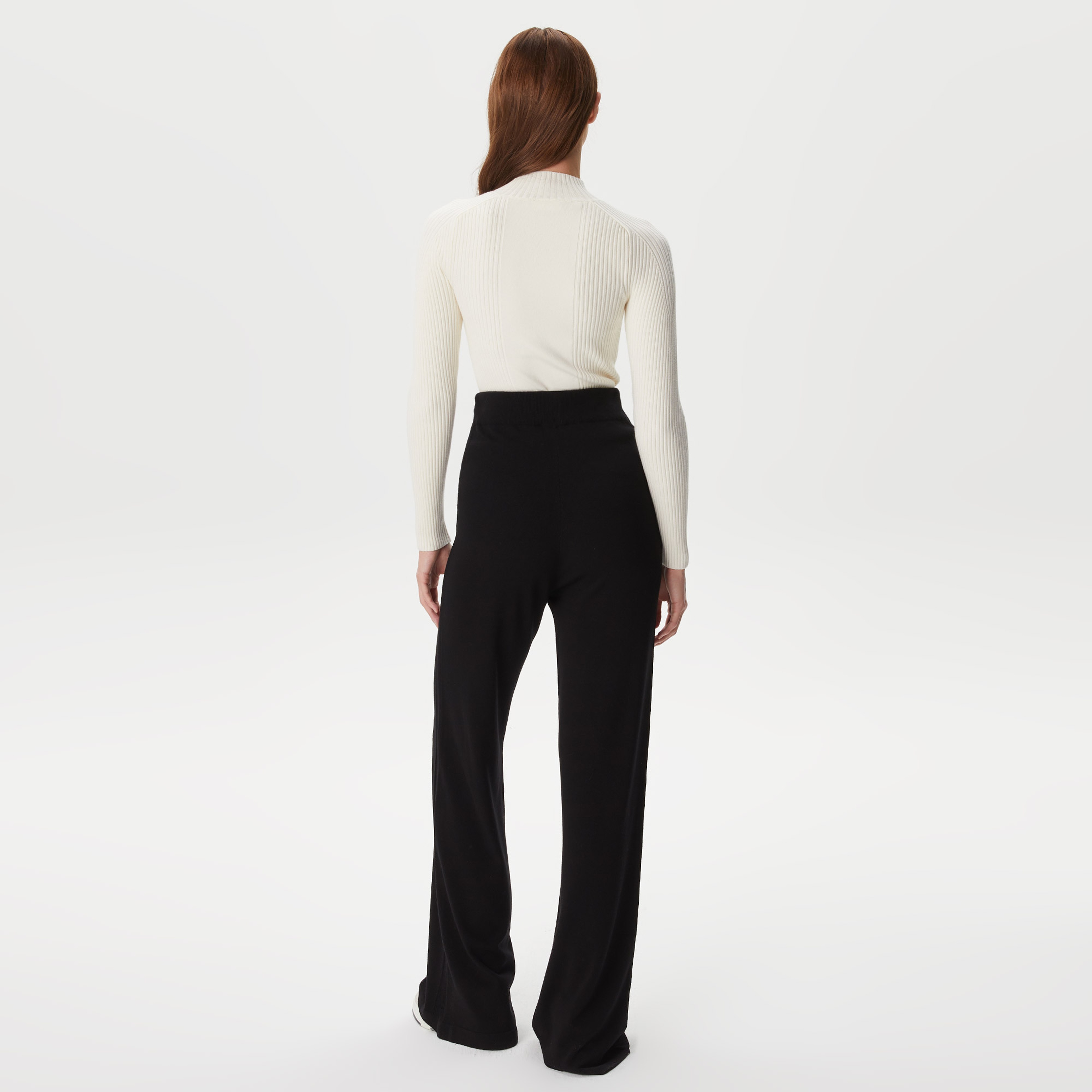 Kadın Straight Fit Siyah Pantolon