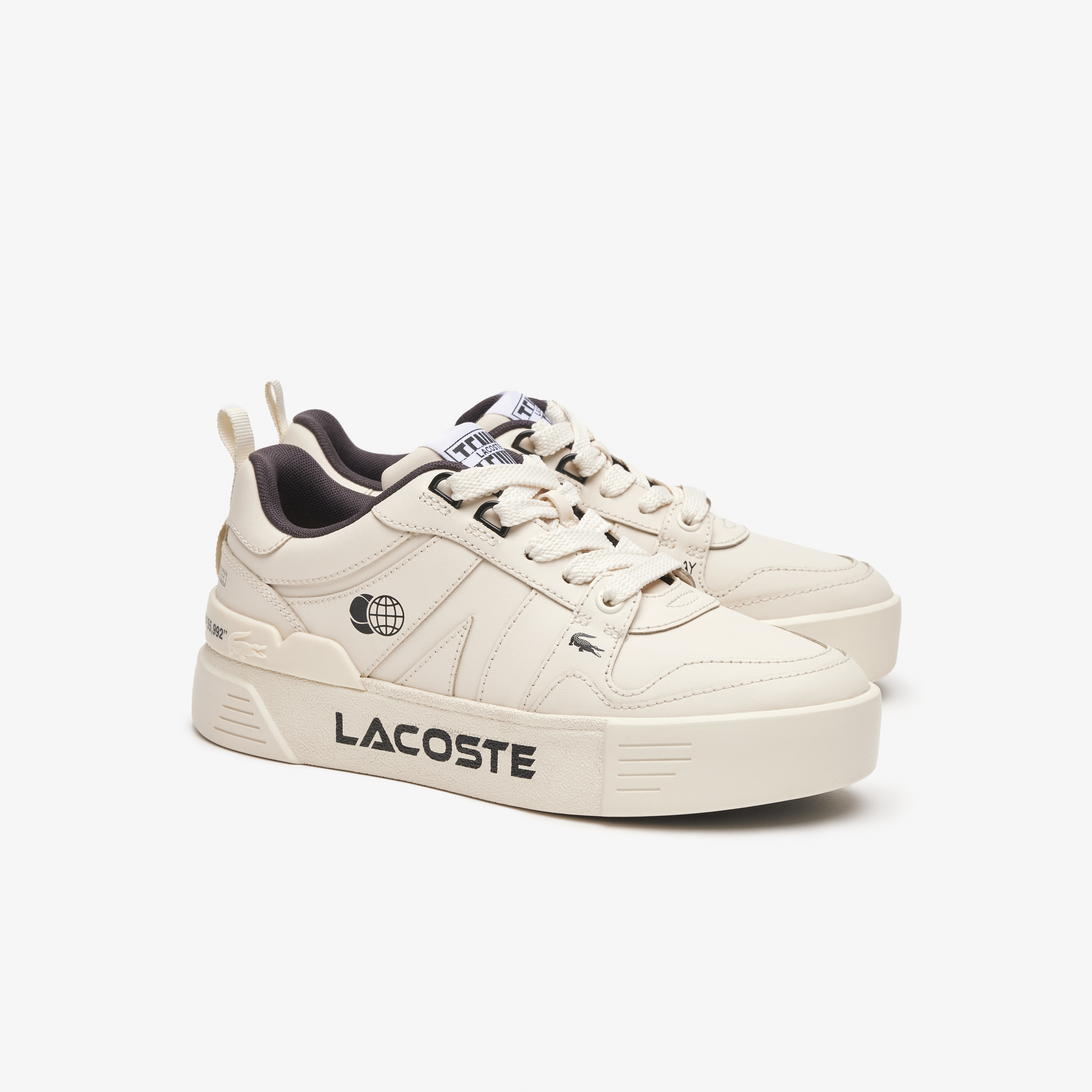 Lacoste L002 Kadın Bej Sneaker