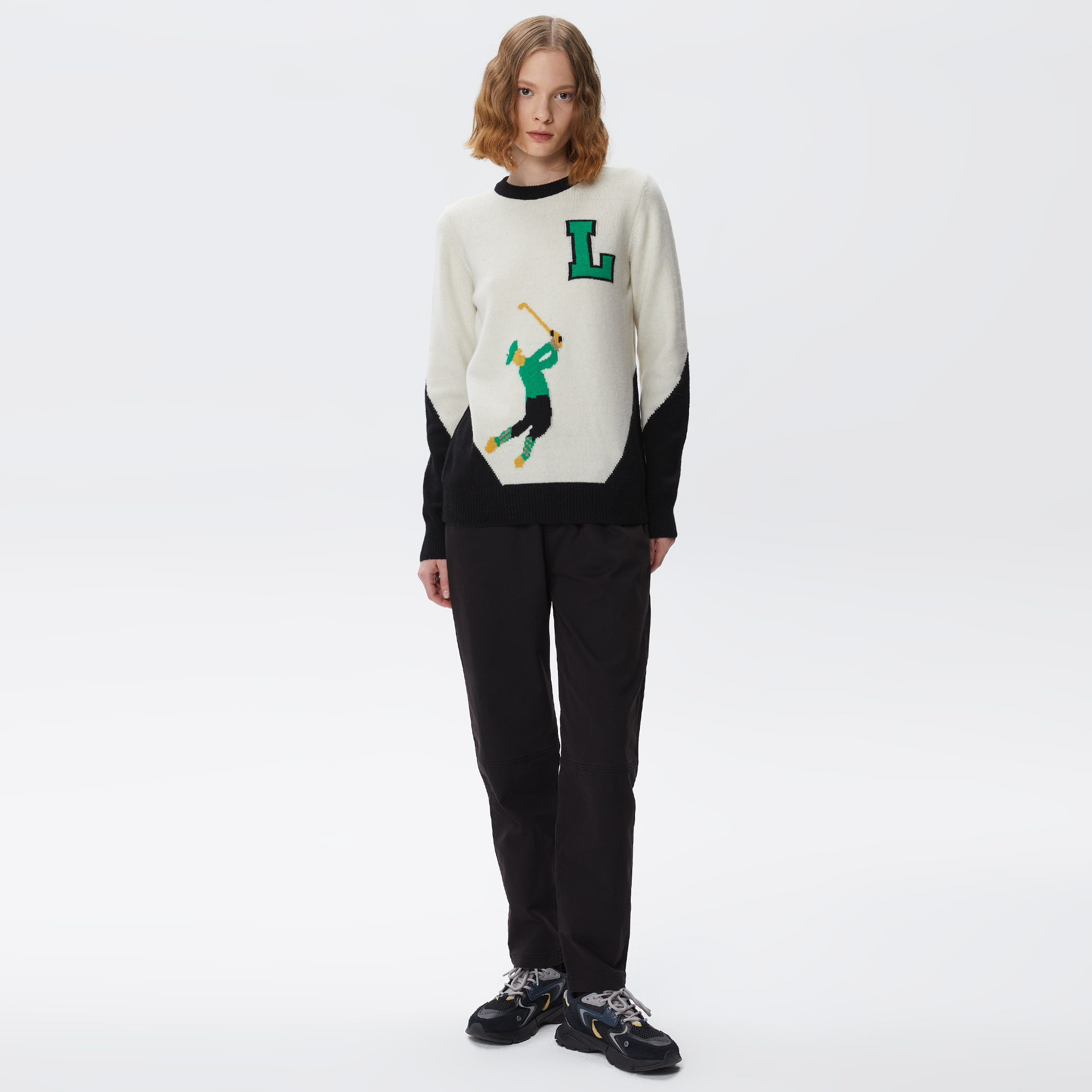 Lacoste Kadın Beyaz Triko