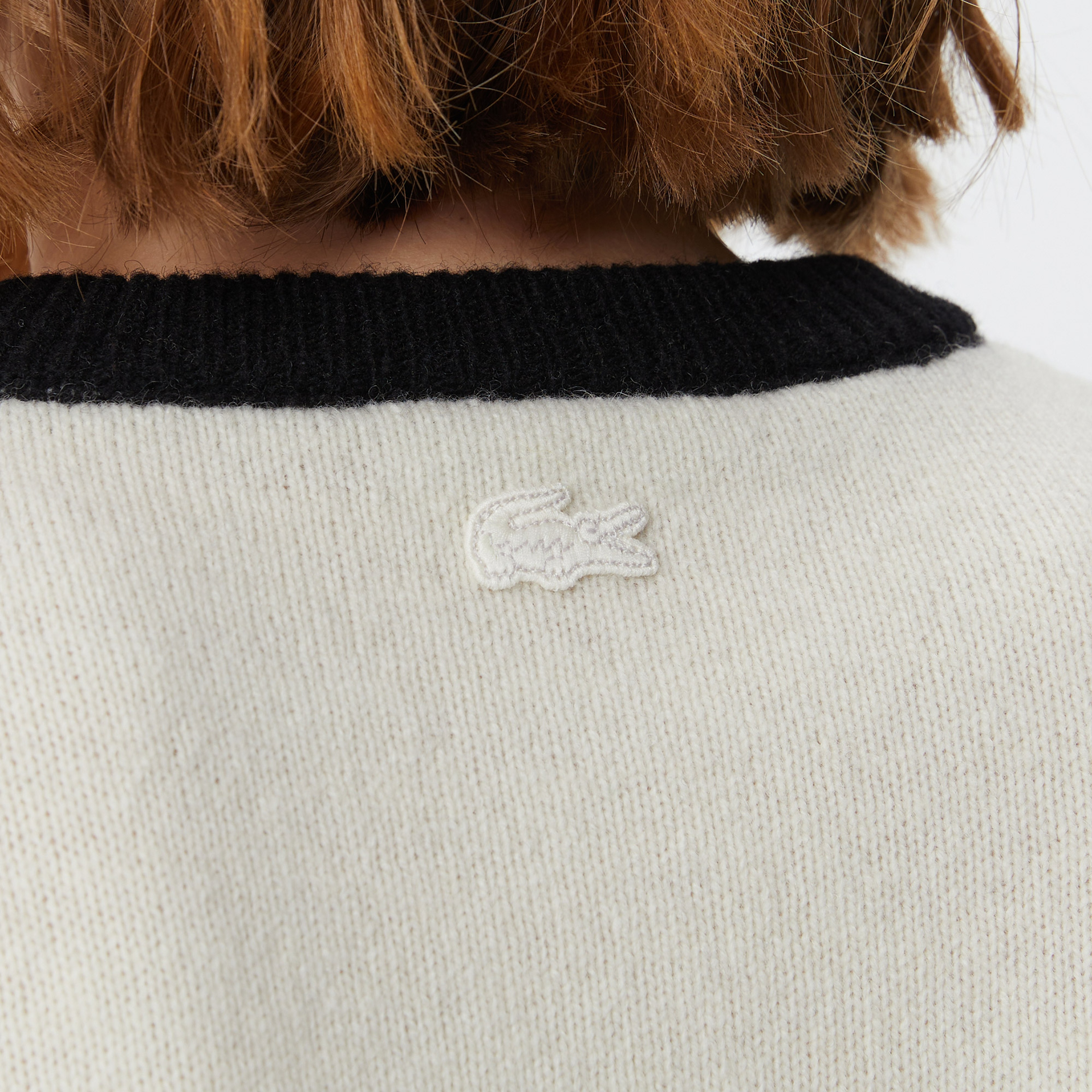 Lacoste Kadın Beyaz Triko