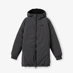 Kadın Kapüşonlu Çift Taraflı Siyah Şişme Mont