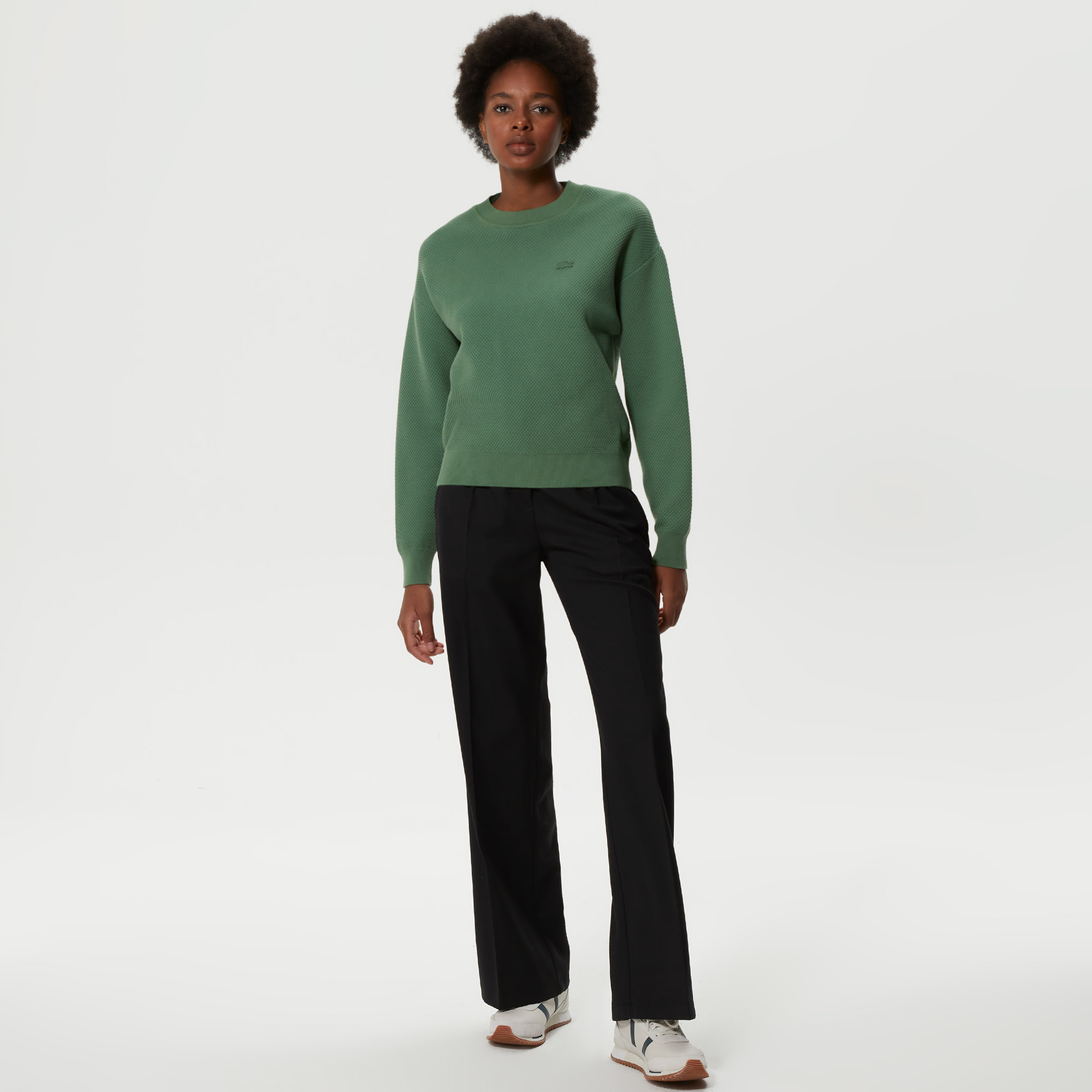 Kadın Straight Fit Siyah Pantolon