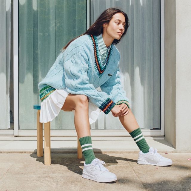 Lacoste Lacoste SPORT Lineshot Kadın Beyaz Sneaker | Occasion Beyaz - 4. görsel