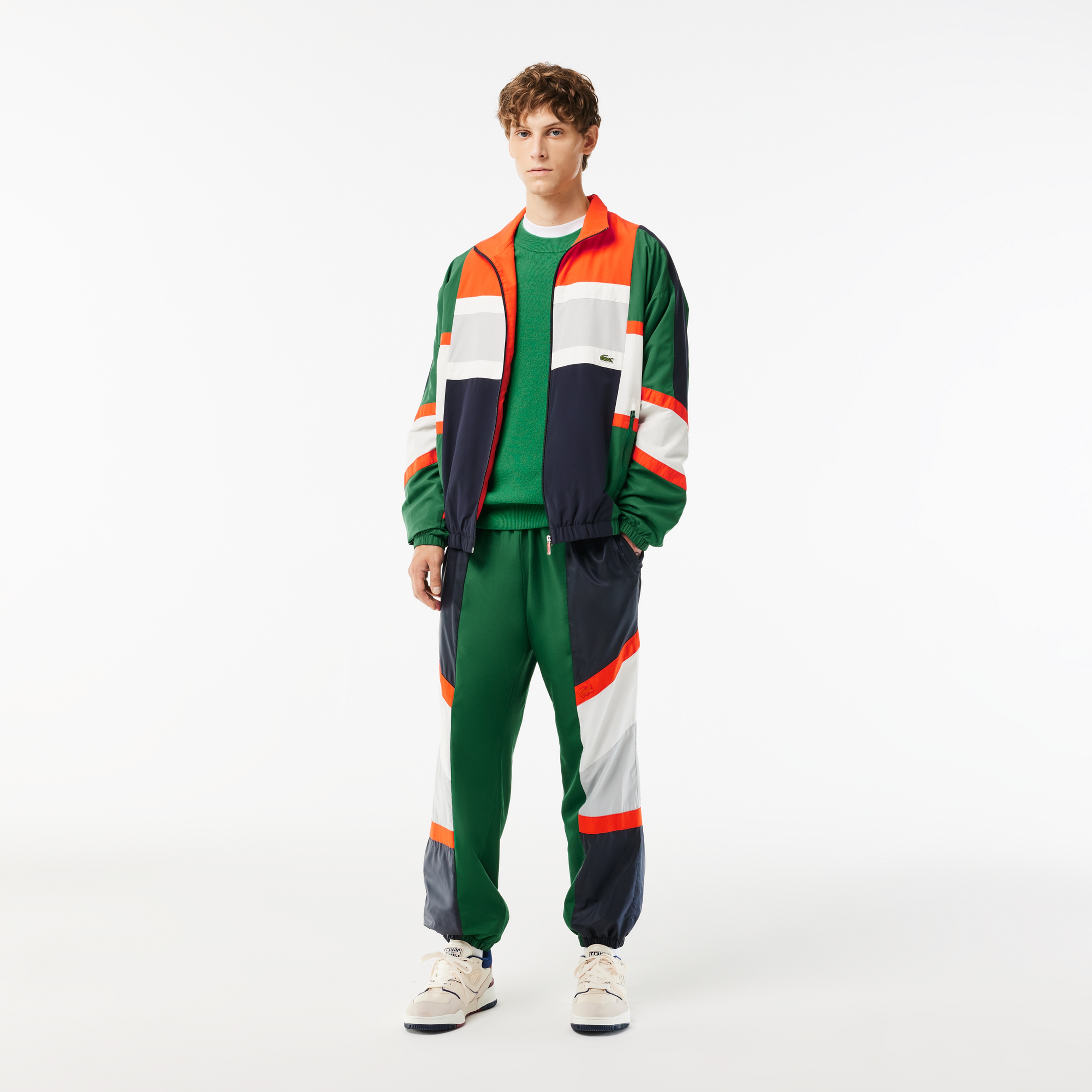 Erkek Relaxed Fit Renk Bloklu Renkli Eşofman Altı