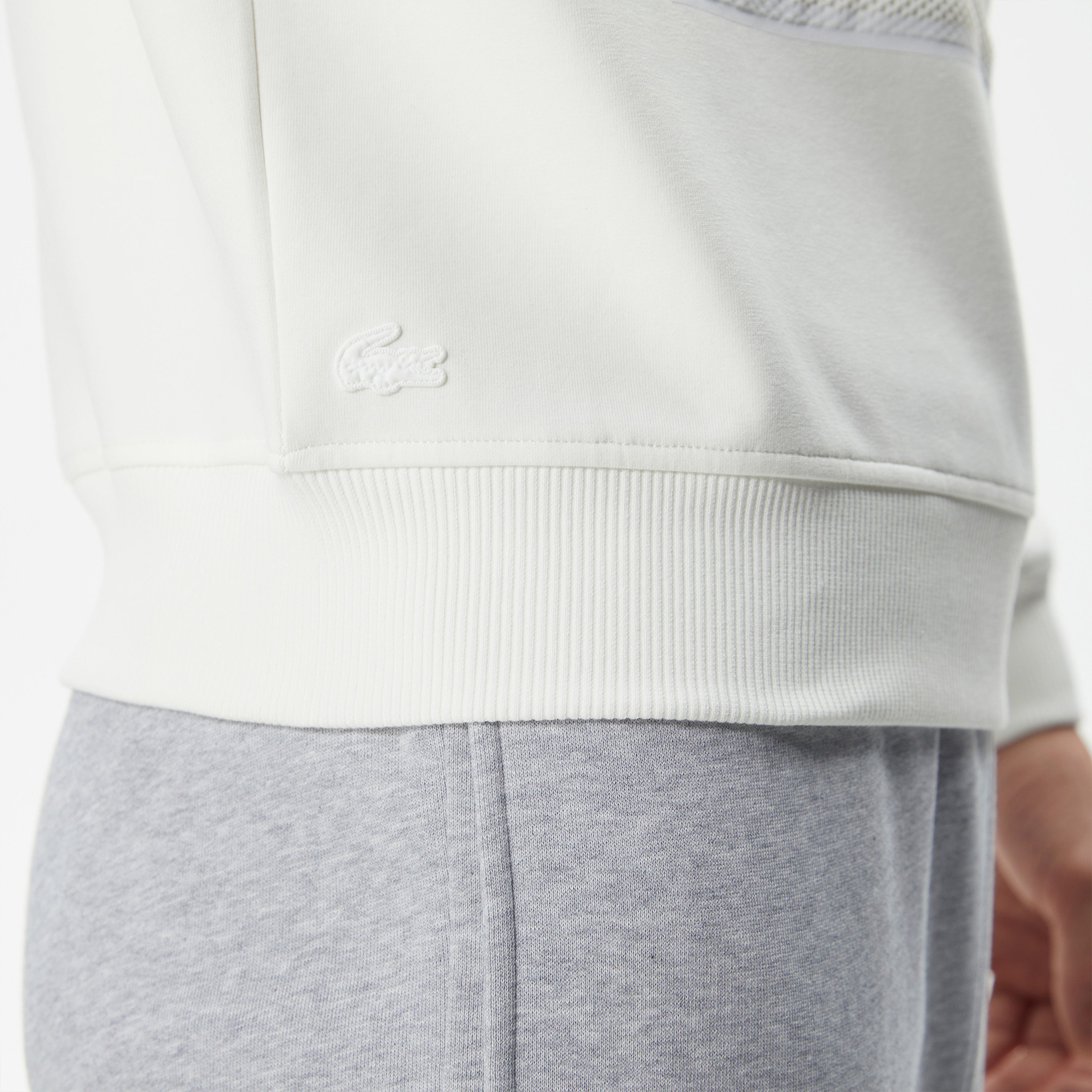 Erkek Relaxed Fit Bisiklet Yaka Baskılı Ekru Sweatshirt