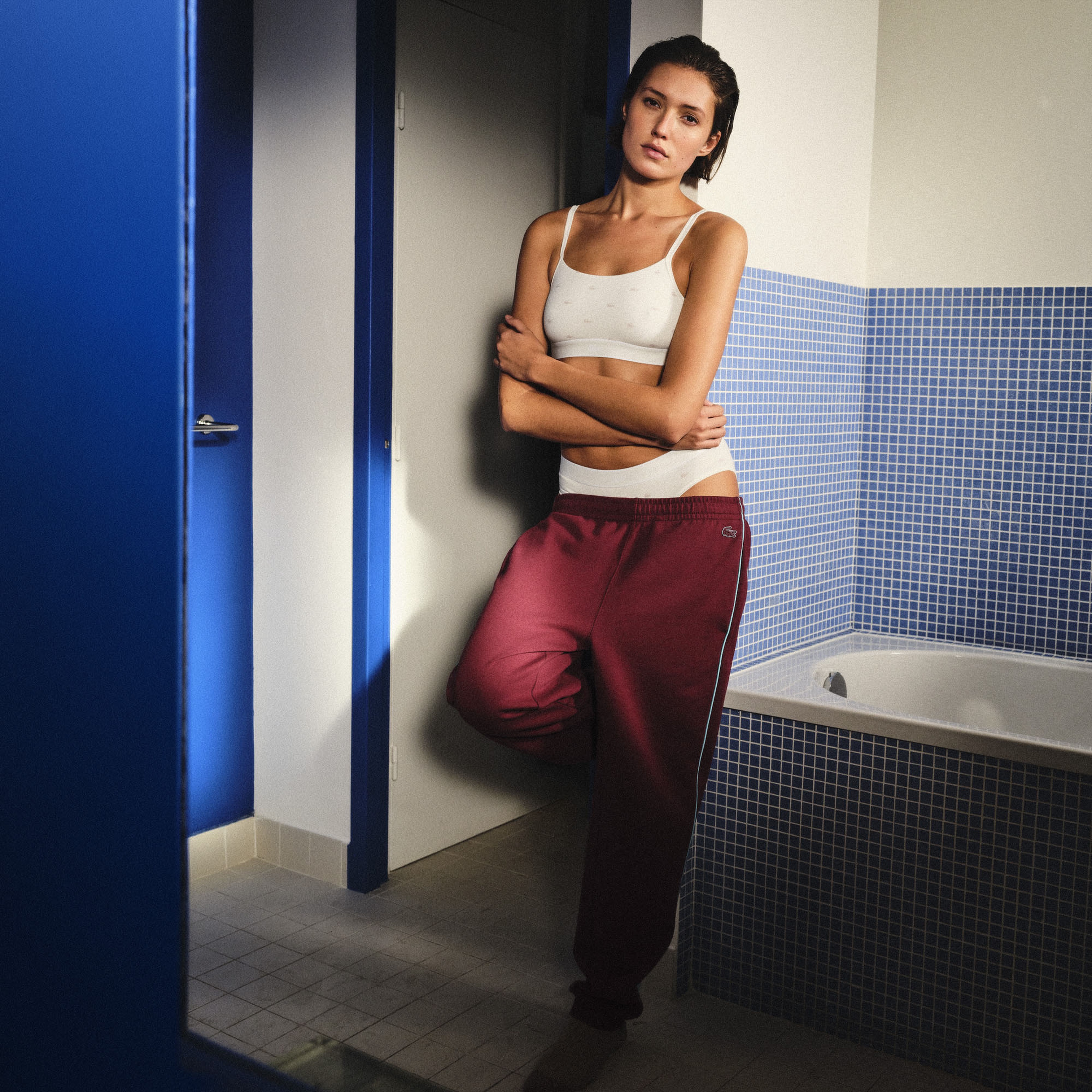 Kadın Desenli Beyaz Külot