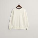 GANT Erkek Krem Regular Fit Bisiklet Yaka Sweatshirt