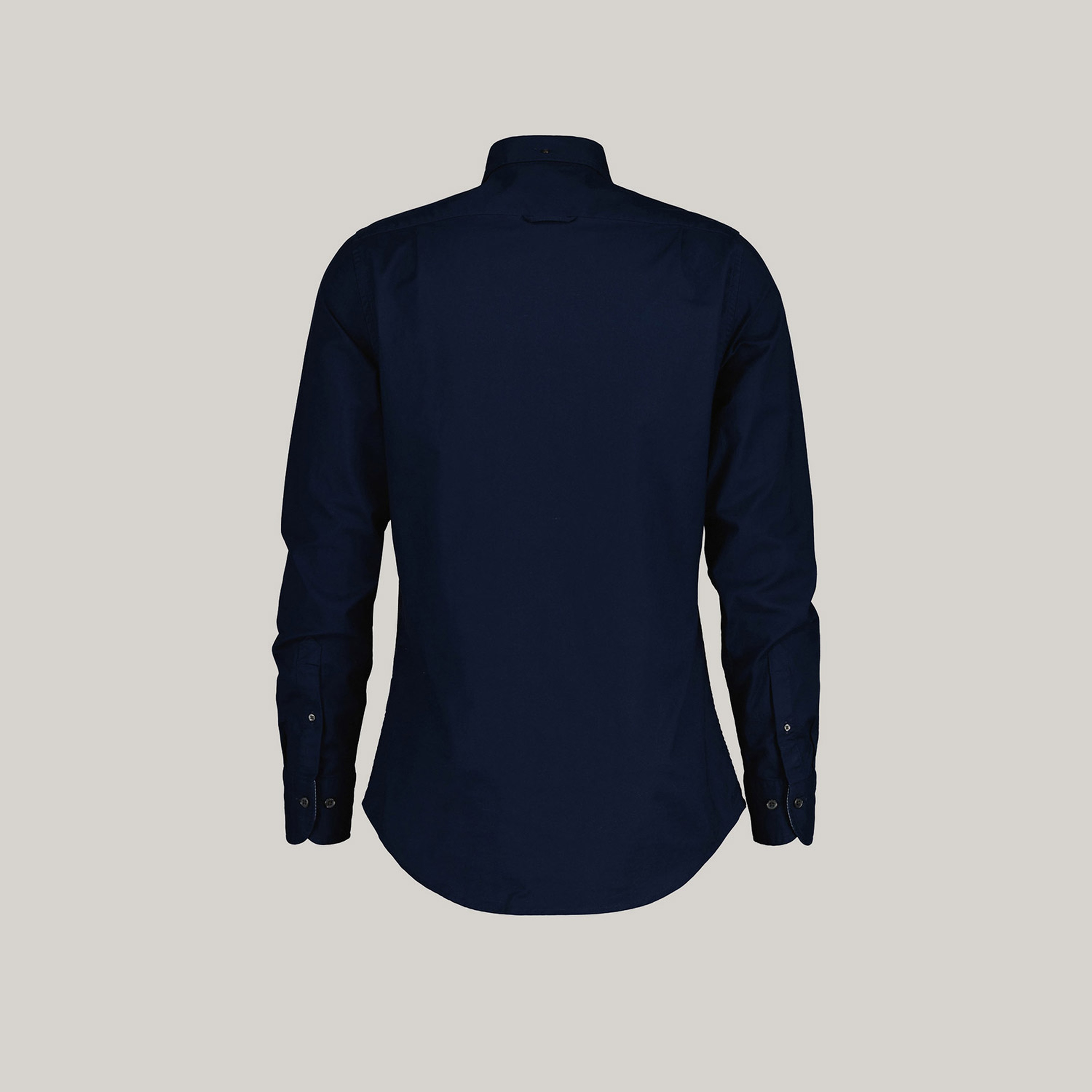 GANT Erkek Lacivert Slim Fit Çizgili Gömlek