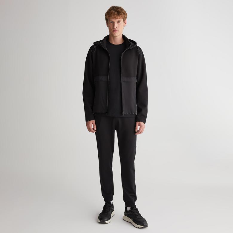 GANT Erkek Siyah Regular Fit Fermuarlı Sweatshirt