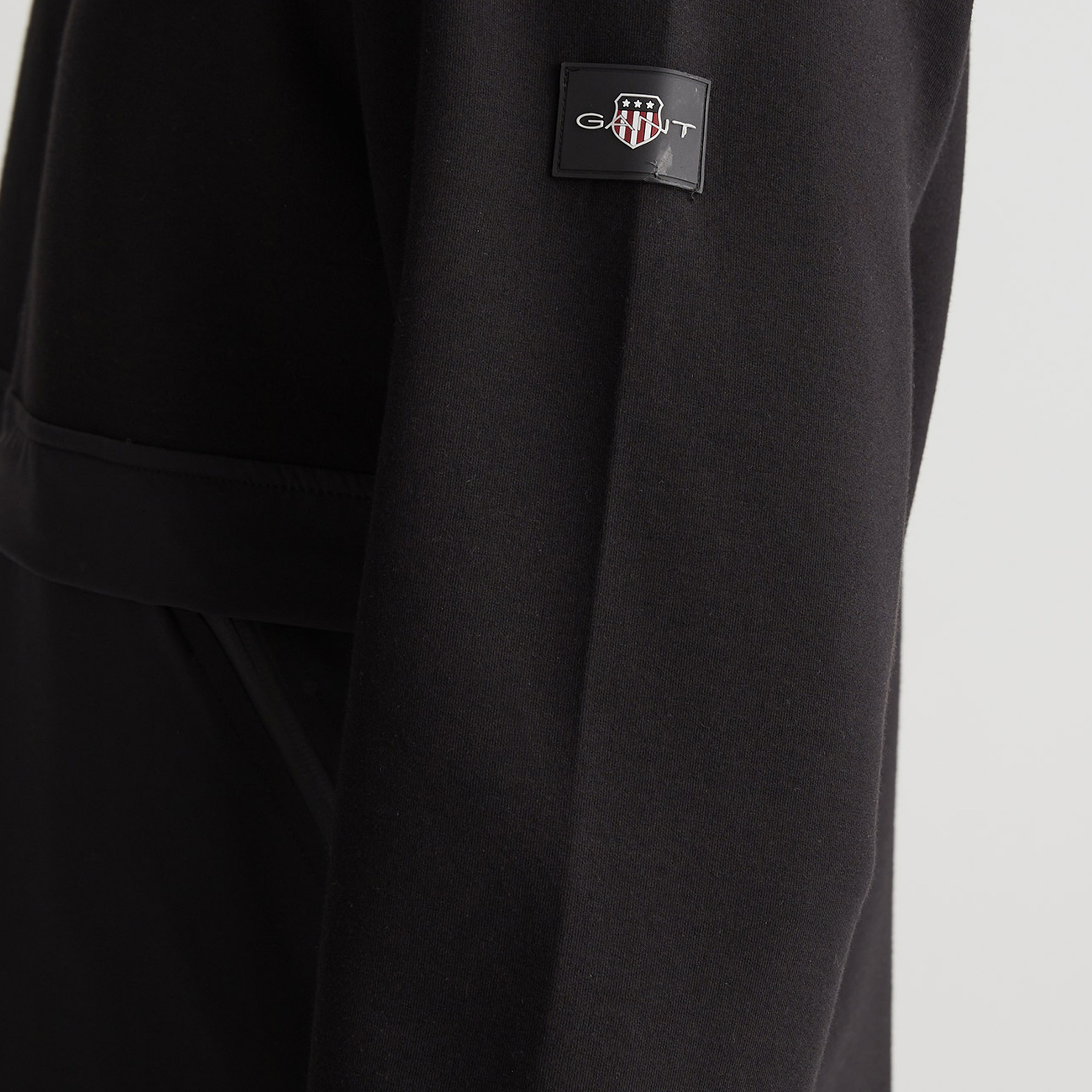 GANT Erkek Siyah Regular Fit Fermuarlı Sweatshirt