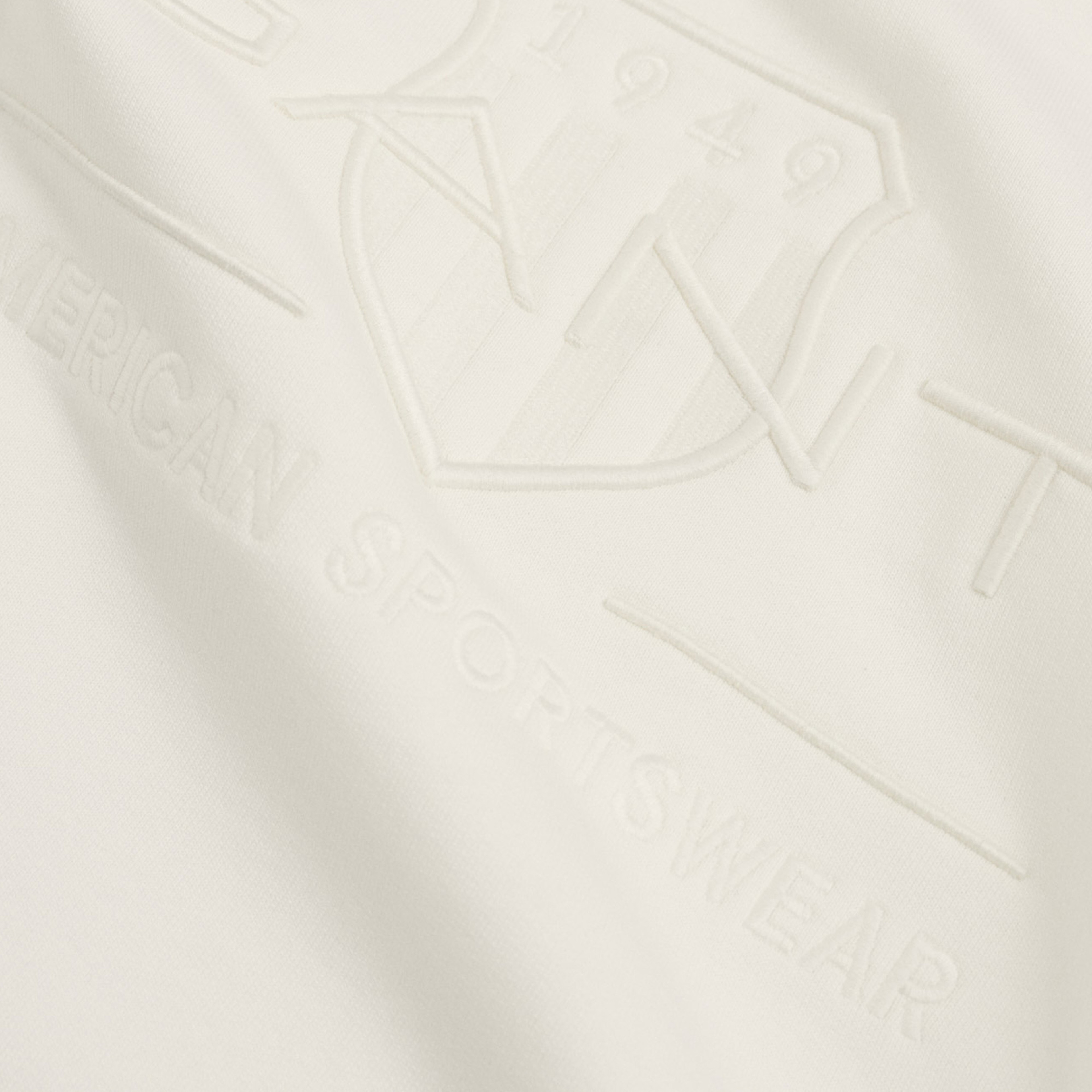 GANT Erkek Krem Regular Fit Bisiklet Yaka Logolu Sweatshirt