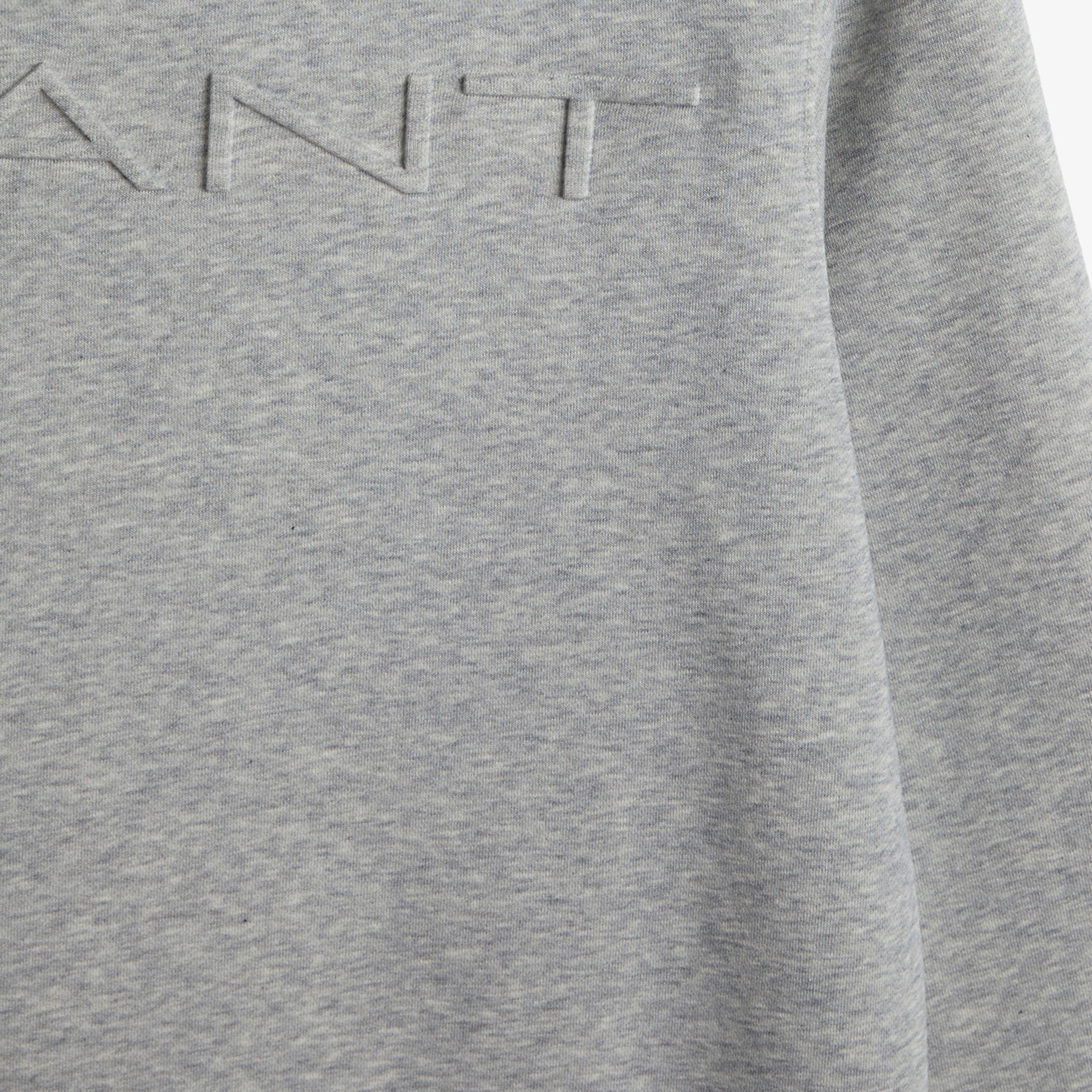 GANT Erkek Gri Regular Fit Bisiklet Yaka Logolu Sweatshirt