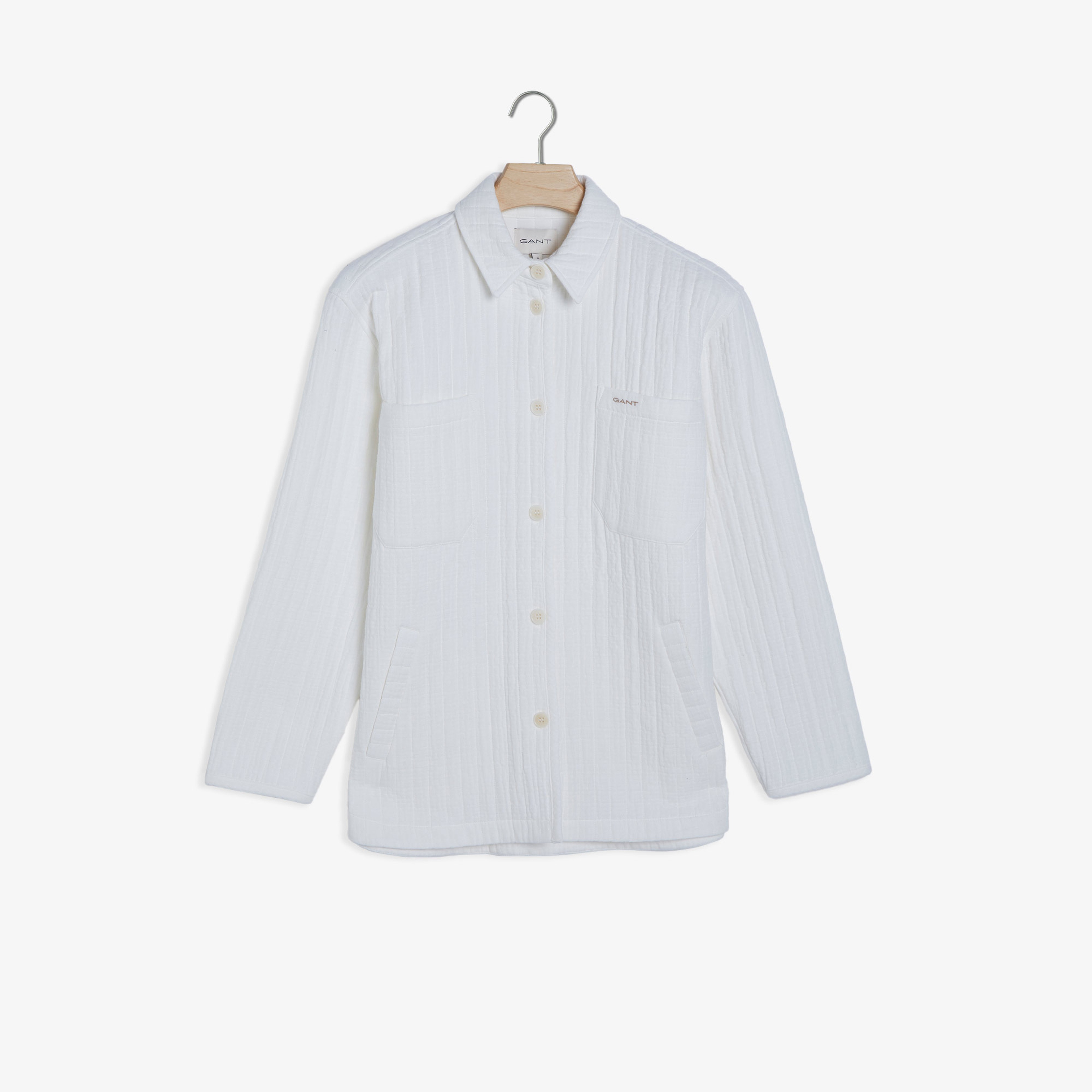 GANT Kadın Krem Regular Fit Klasik Yaka Gömlek