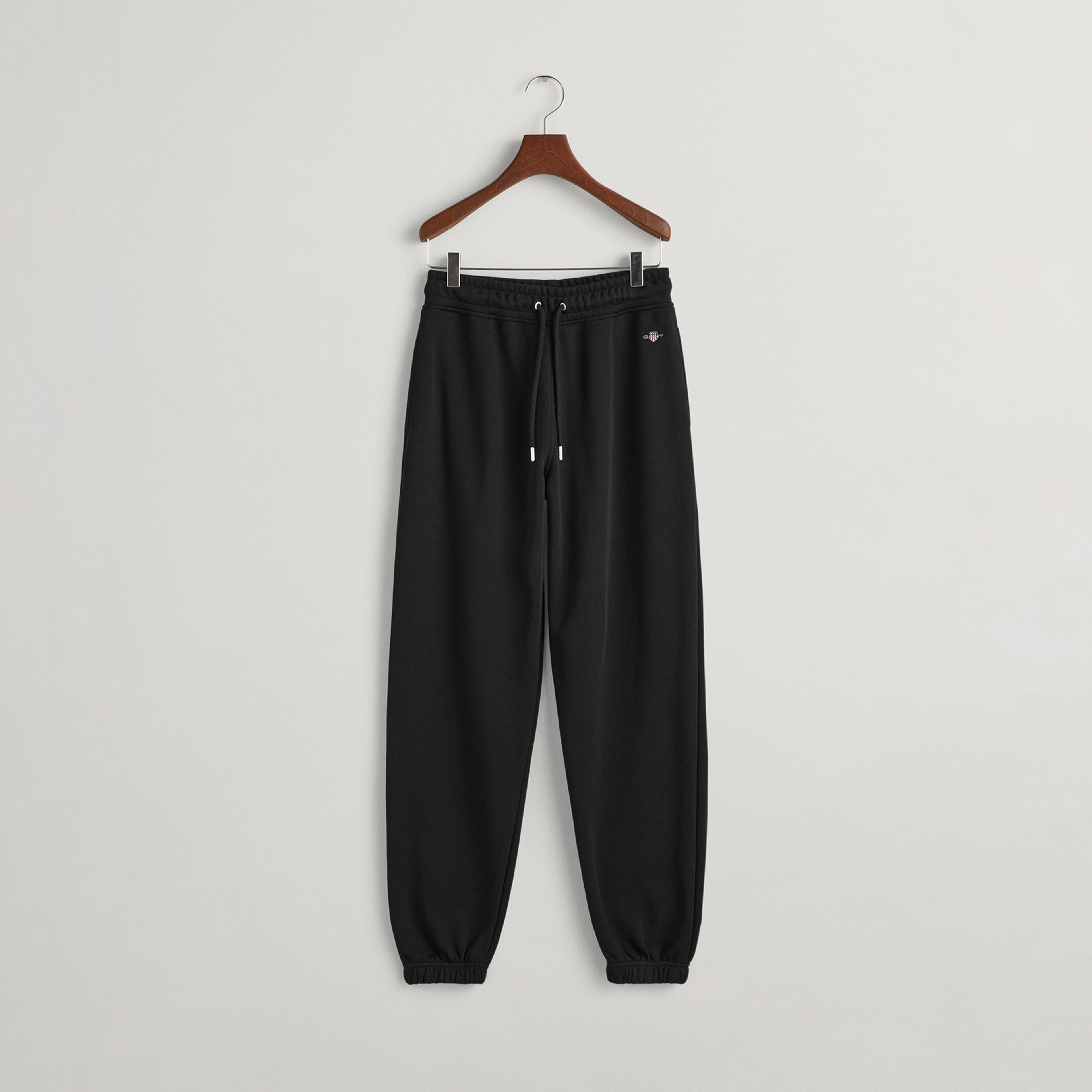 GANT Kadın Siyah Relaxed Fit Logolu Eşofman Altı