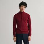 GANT Erkek Kırmızı Regular Fit Yarım Fermuarlı Kazak