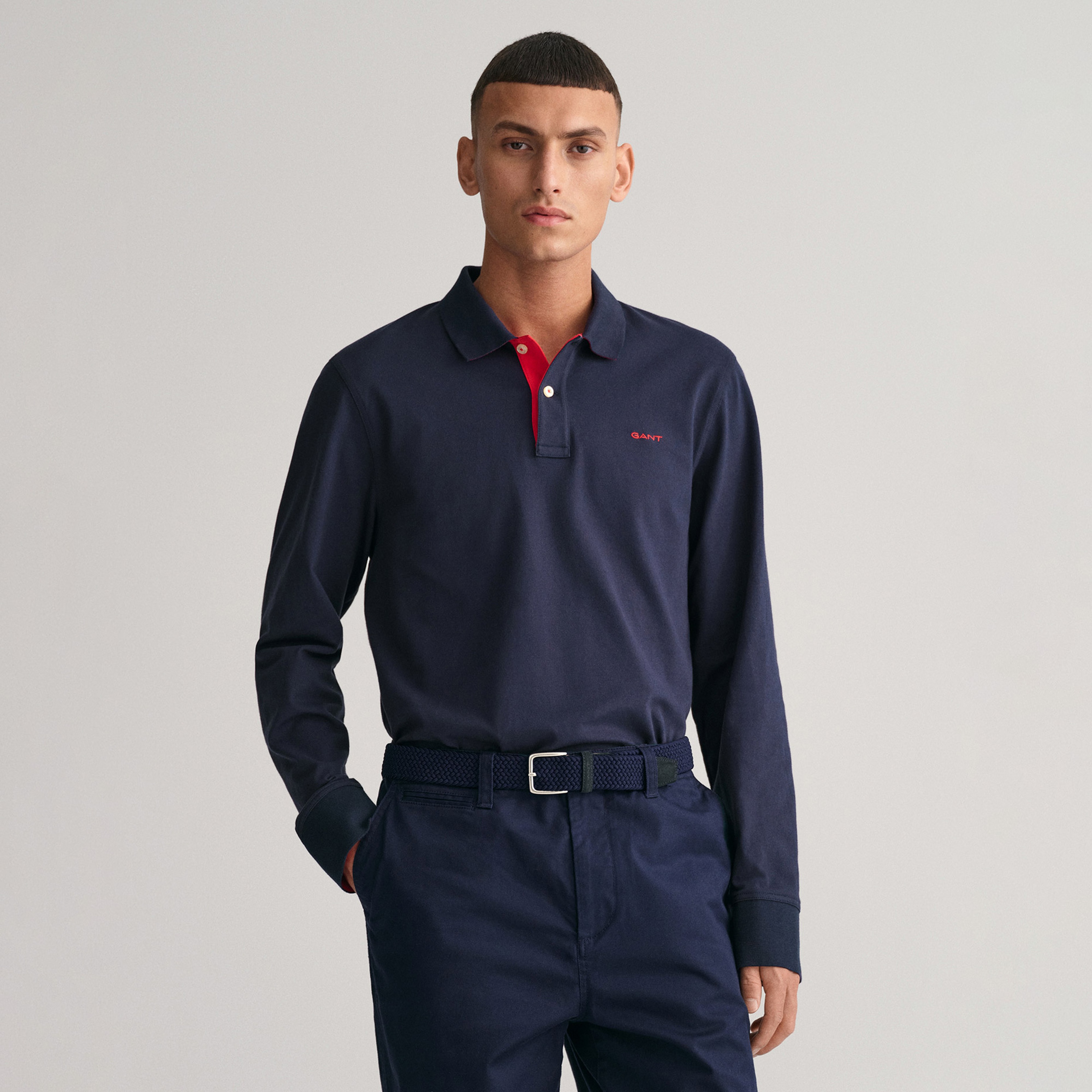 Gant Erkek Lacivert Regular Fit Polo