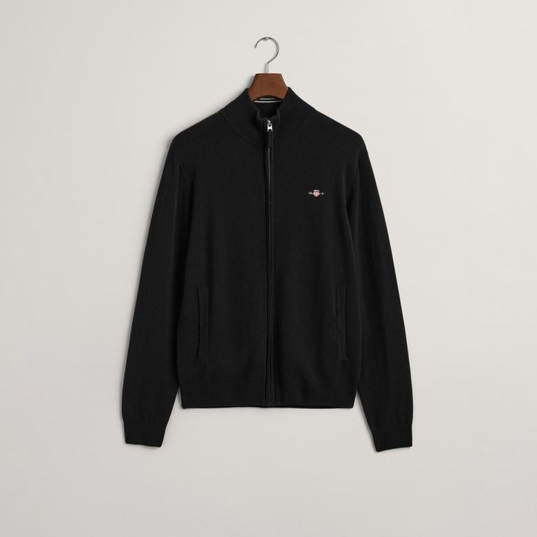 GANT Erkek Siyah Regular Fit  Yün Hırka