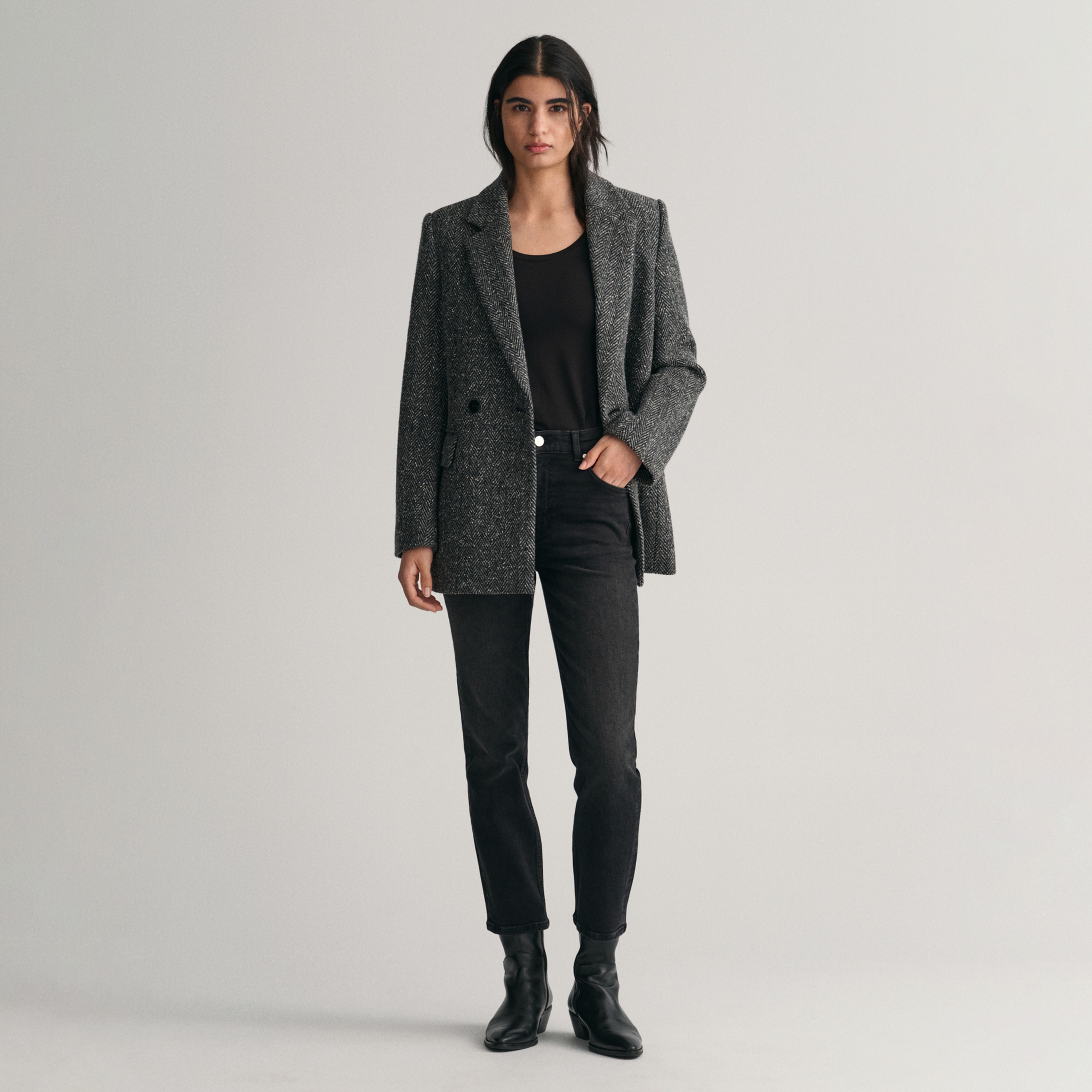 GANT Kadın Siyah Slim Fit Pantolon