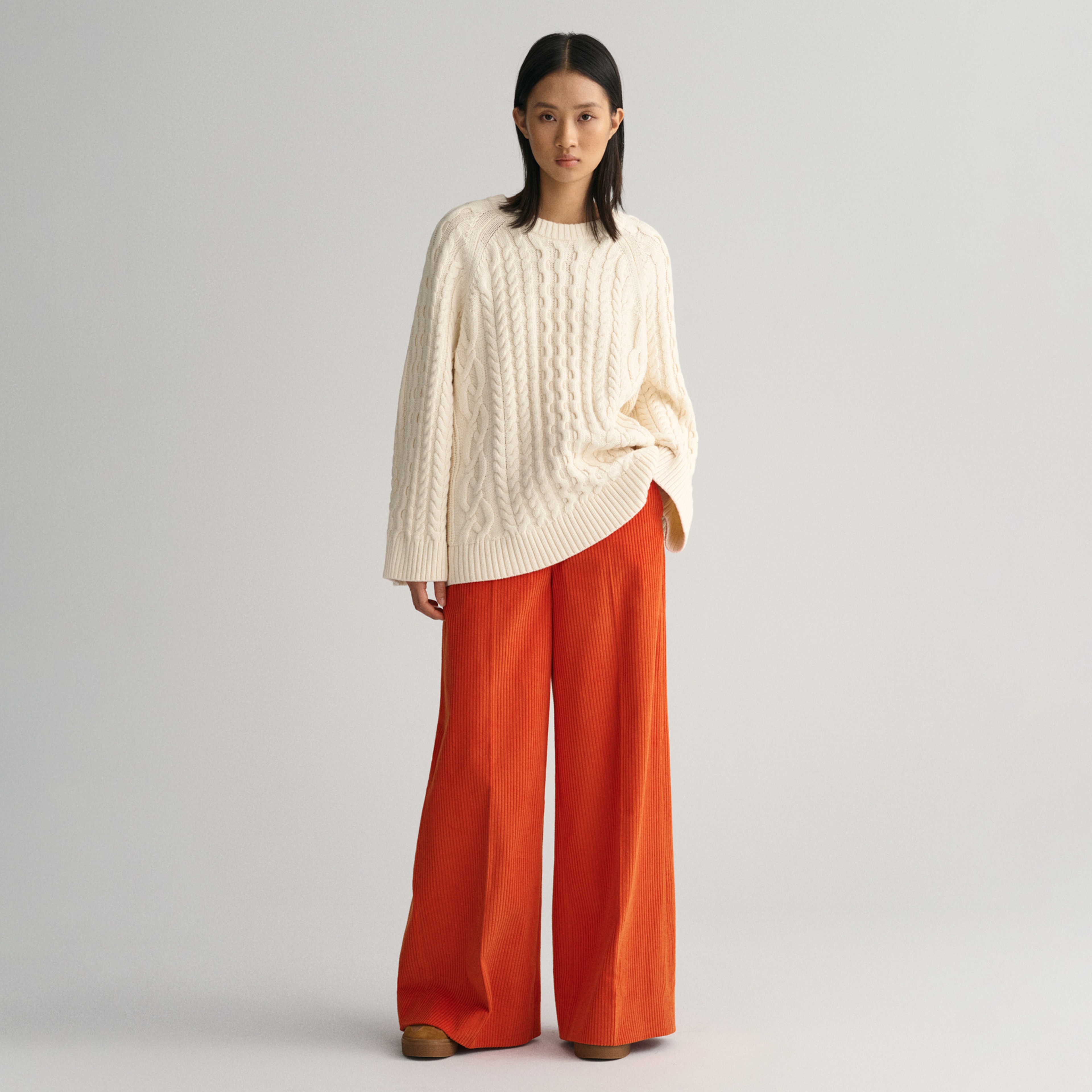 Gant Kadın Turuncu Loose Fit Pantolon