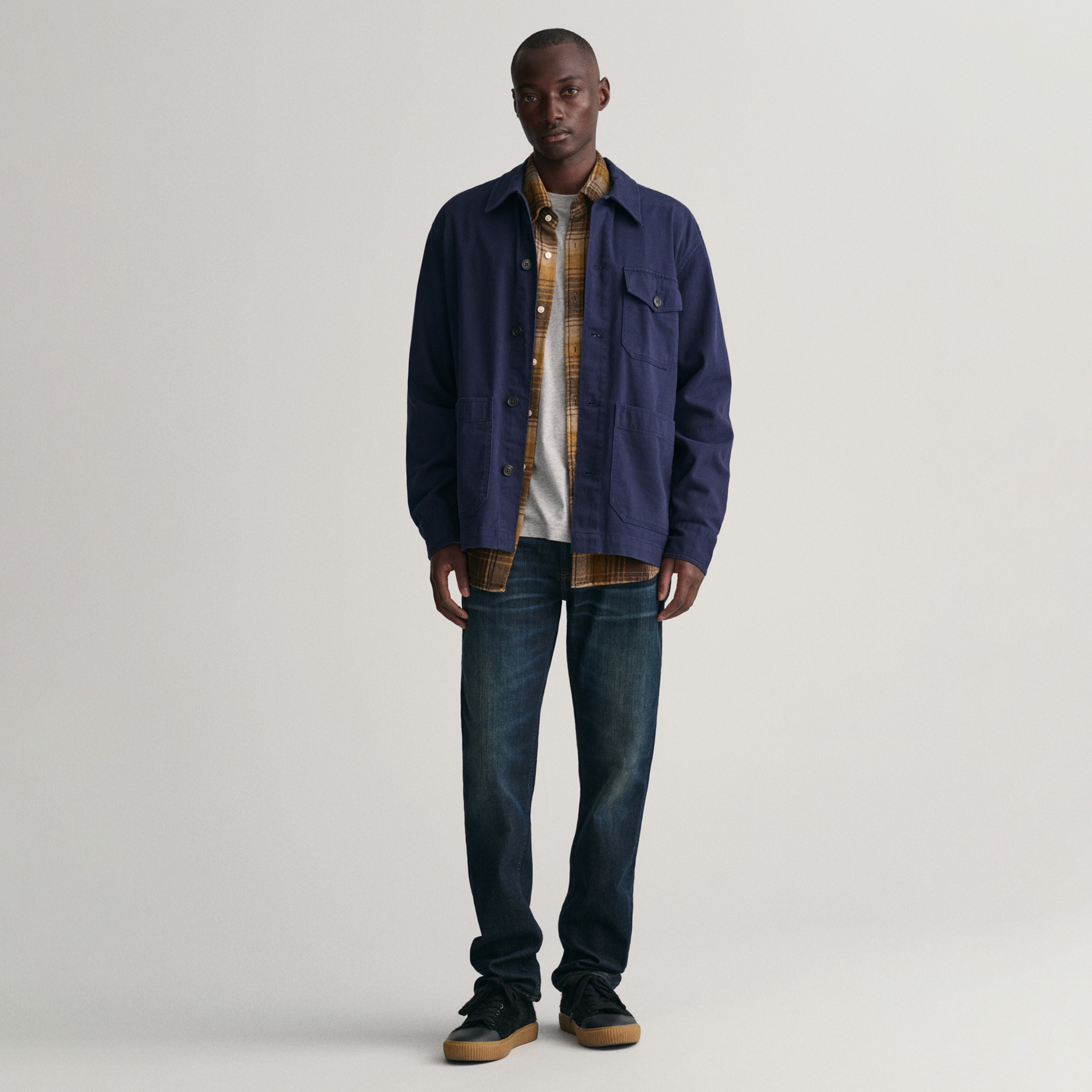 GANT Erkek Lacivert Slim Fit Jean Pantolon