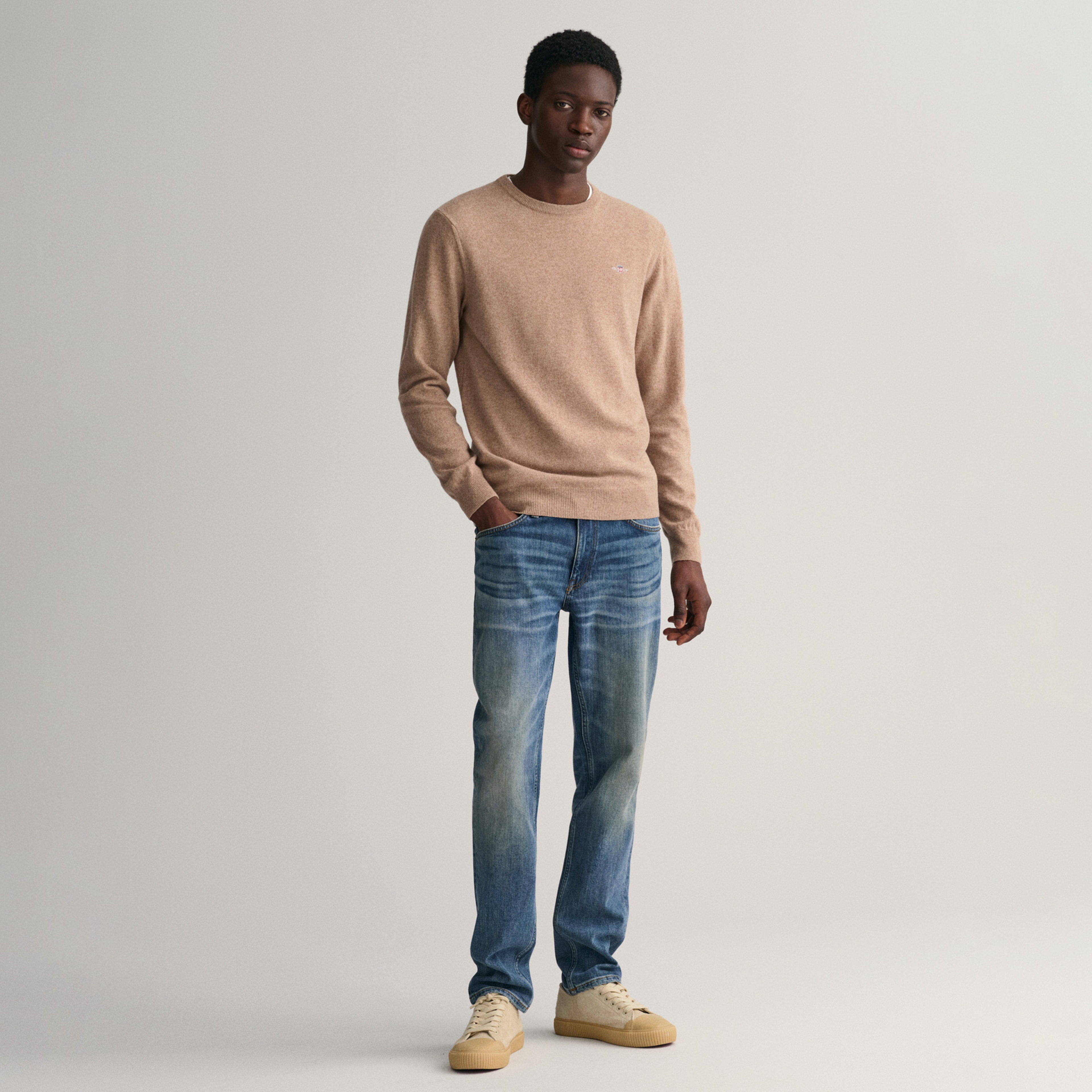 GANT Erkek Mavi Slim Fit Jean Pantolon