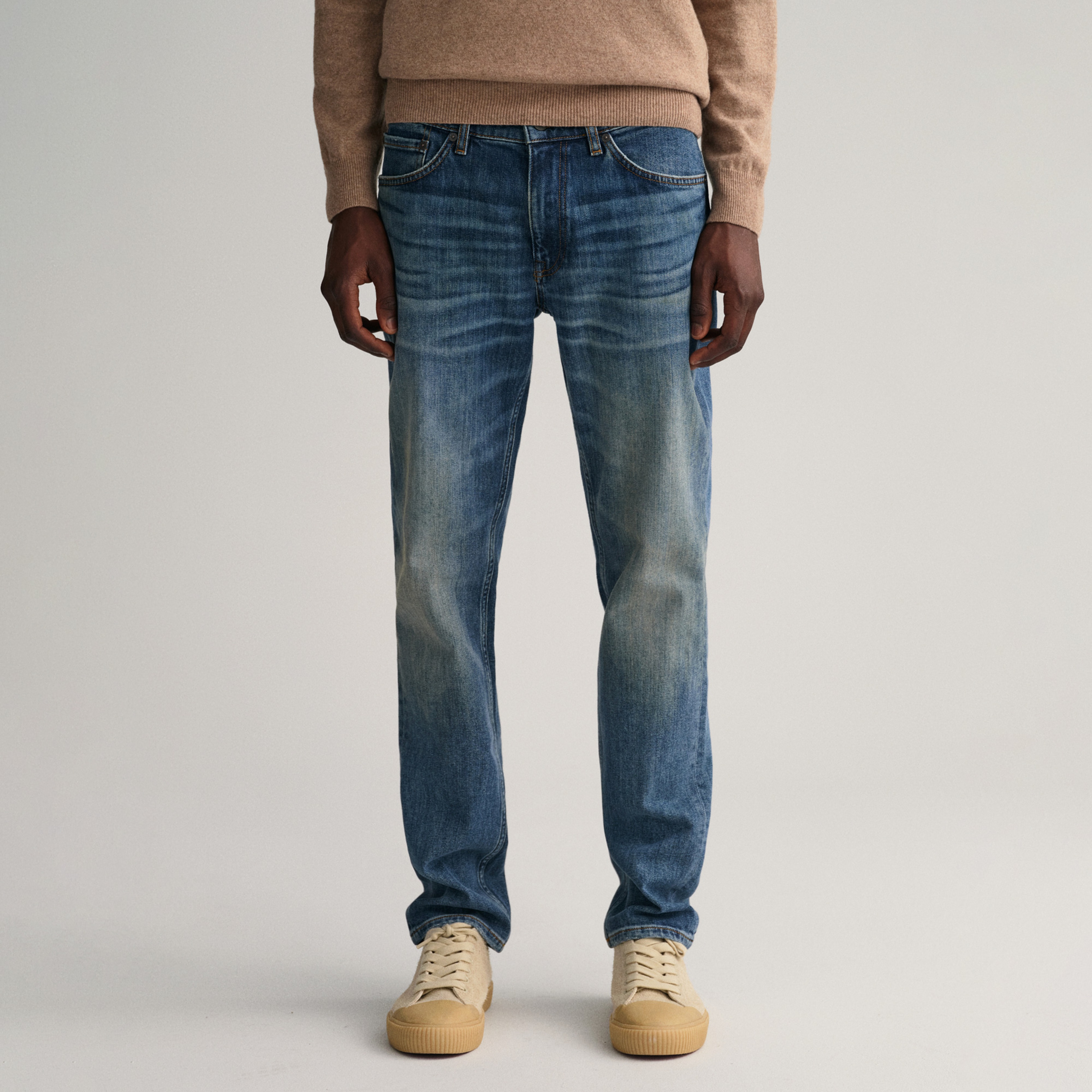 GANT Erkek Mavi Slim Fit Jean Pantolon