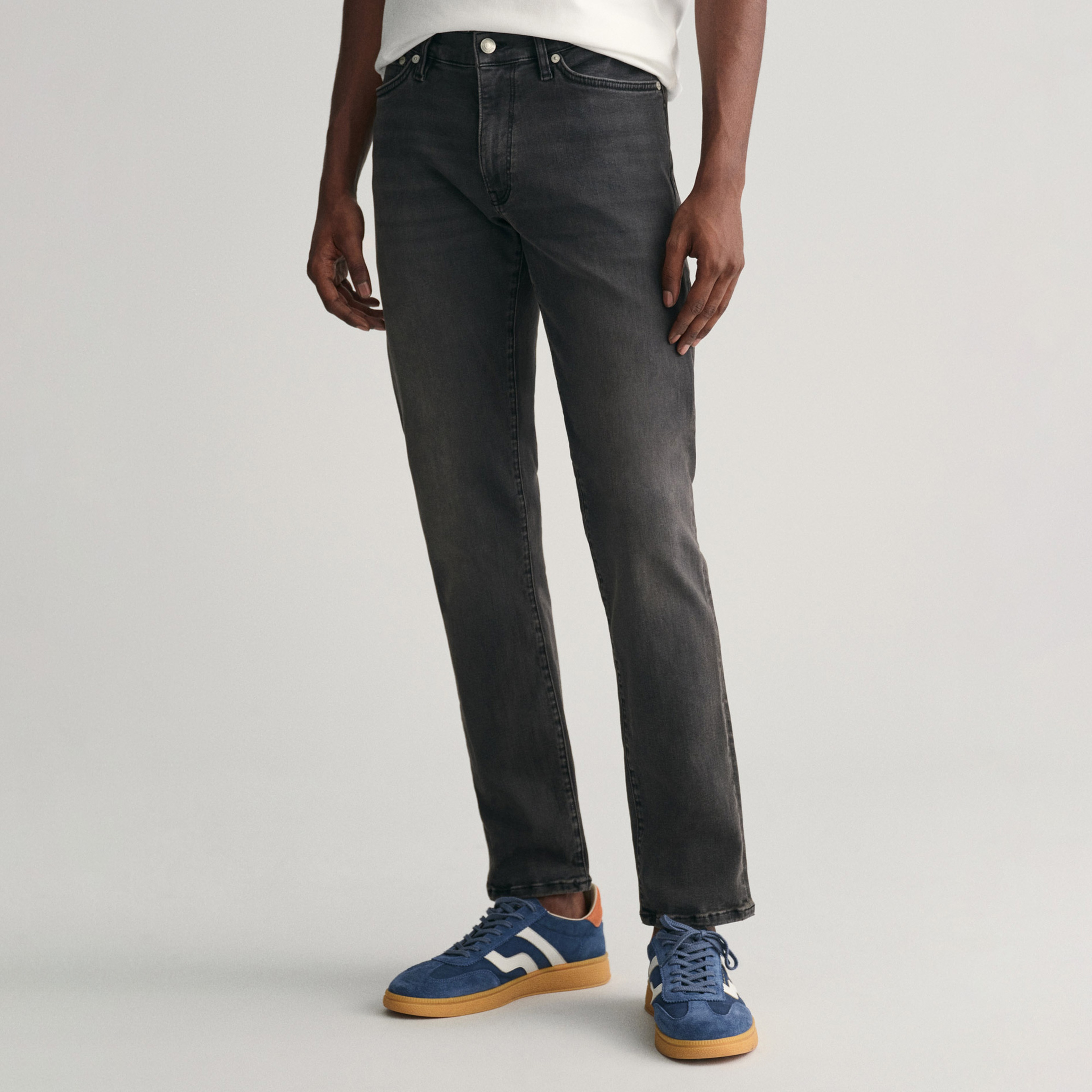 GANT Erkek Siyah Extra Slim Fit Active Recover Jean