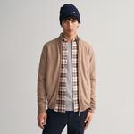 GANT Erkek Bej Regular Fit Fermuarlı Yün Hırka