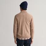 GANT Erkek Bej Regular Fit Fermuarlı Yün Hırka