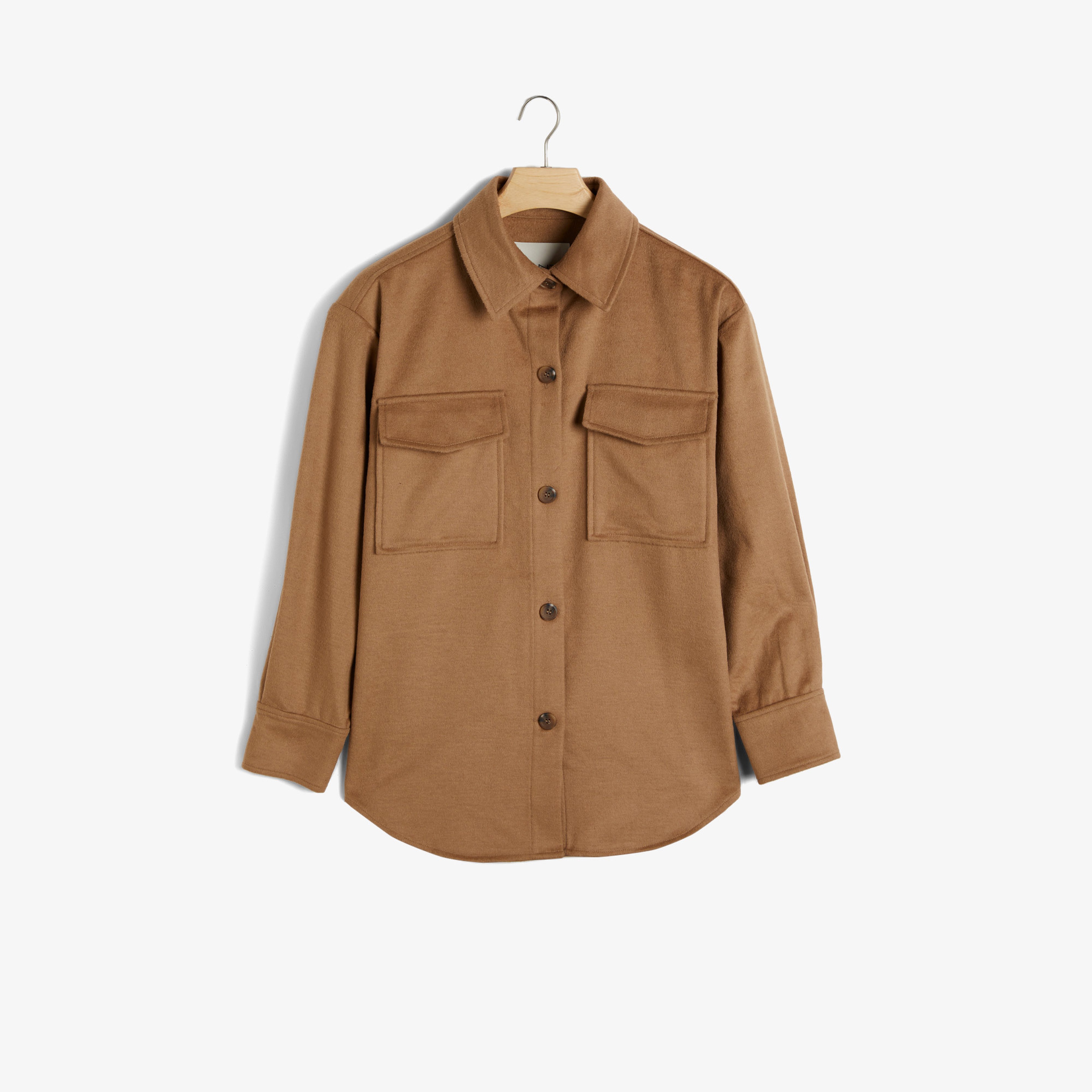 GANT Kadın Kahverengi Relaxed Fit Klasik Yaka Gömlek