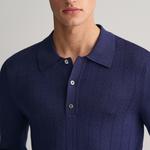 GANT Erkek Lacivert Relaxed Fit Klasik Yaka Kazak