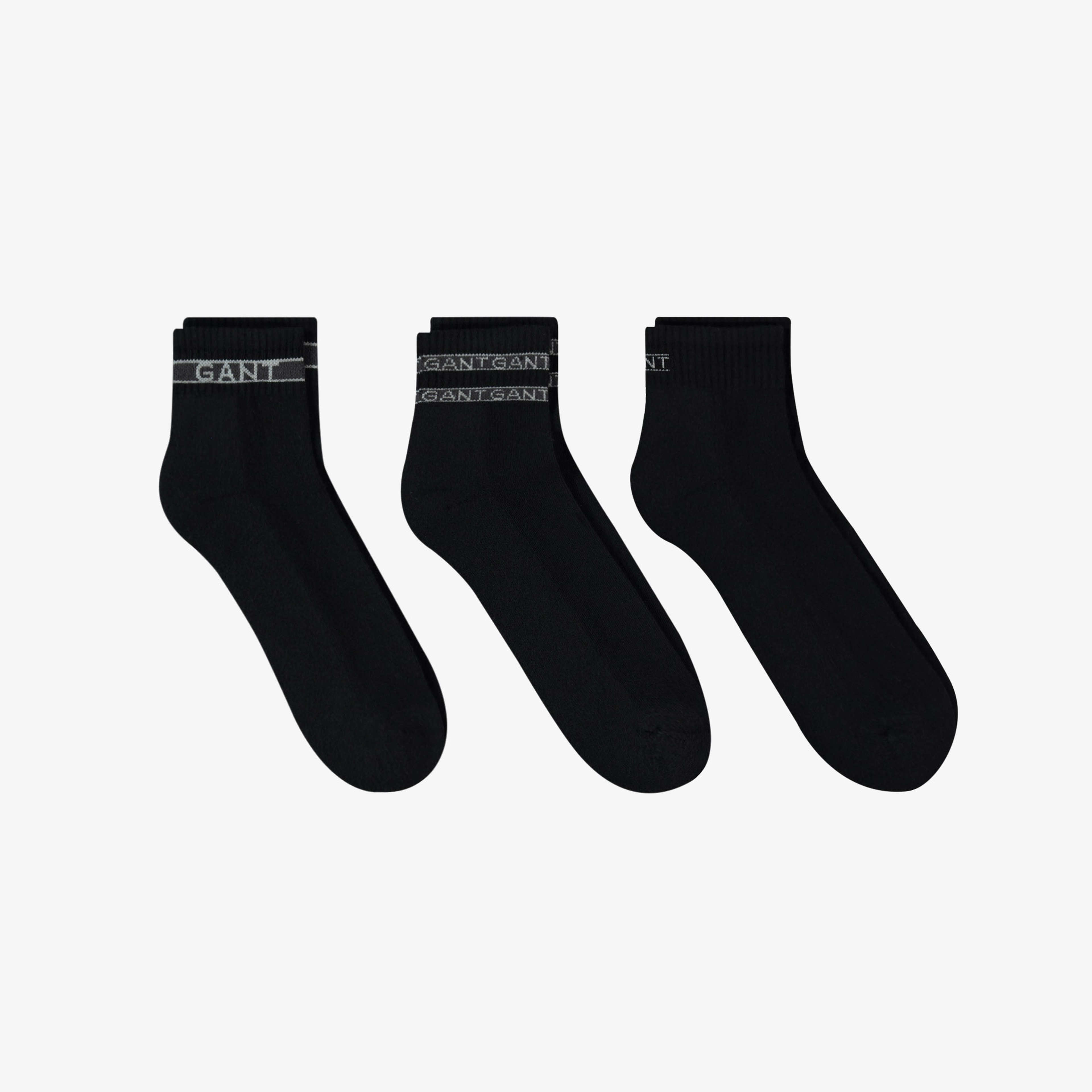GANT Unisex Siyah 3'lü Çorap