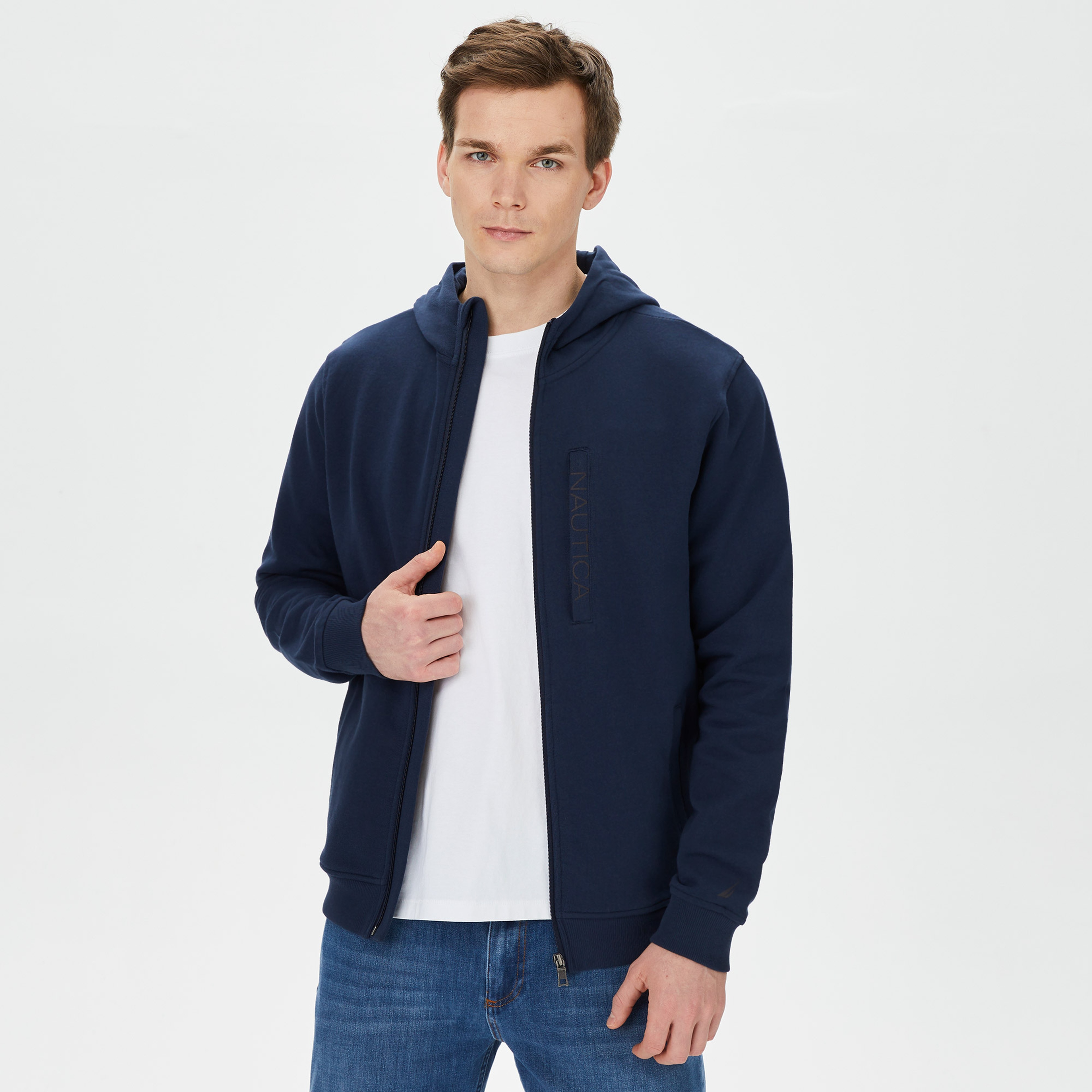 Nautica Erkek Lacivert Standart Fit Sweatshirt