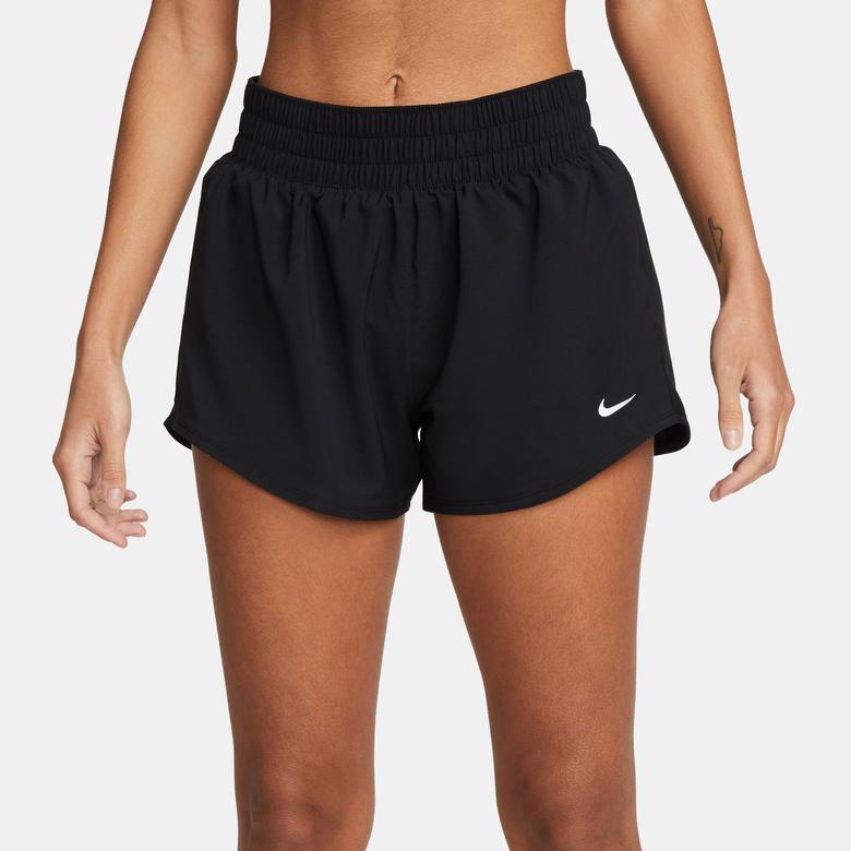 Nike One Dri-Fit Mid Rise 8cm Kadın Siyah Şort