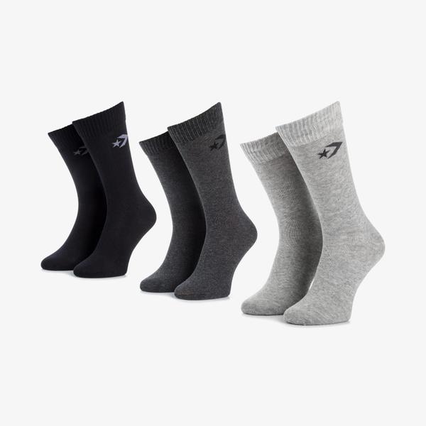Converse Erkek 3'lü Gri Çorap
