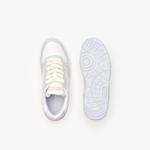 Lacoste T-Clip Monogram Kadın Beyaz Sneaker
