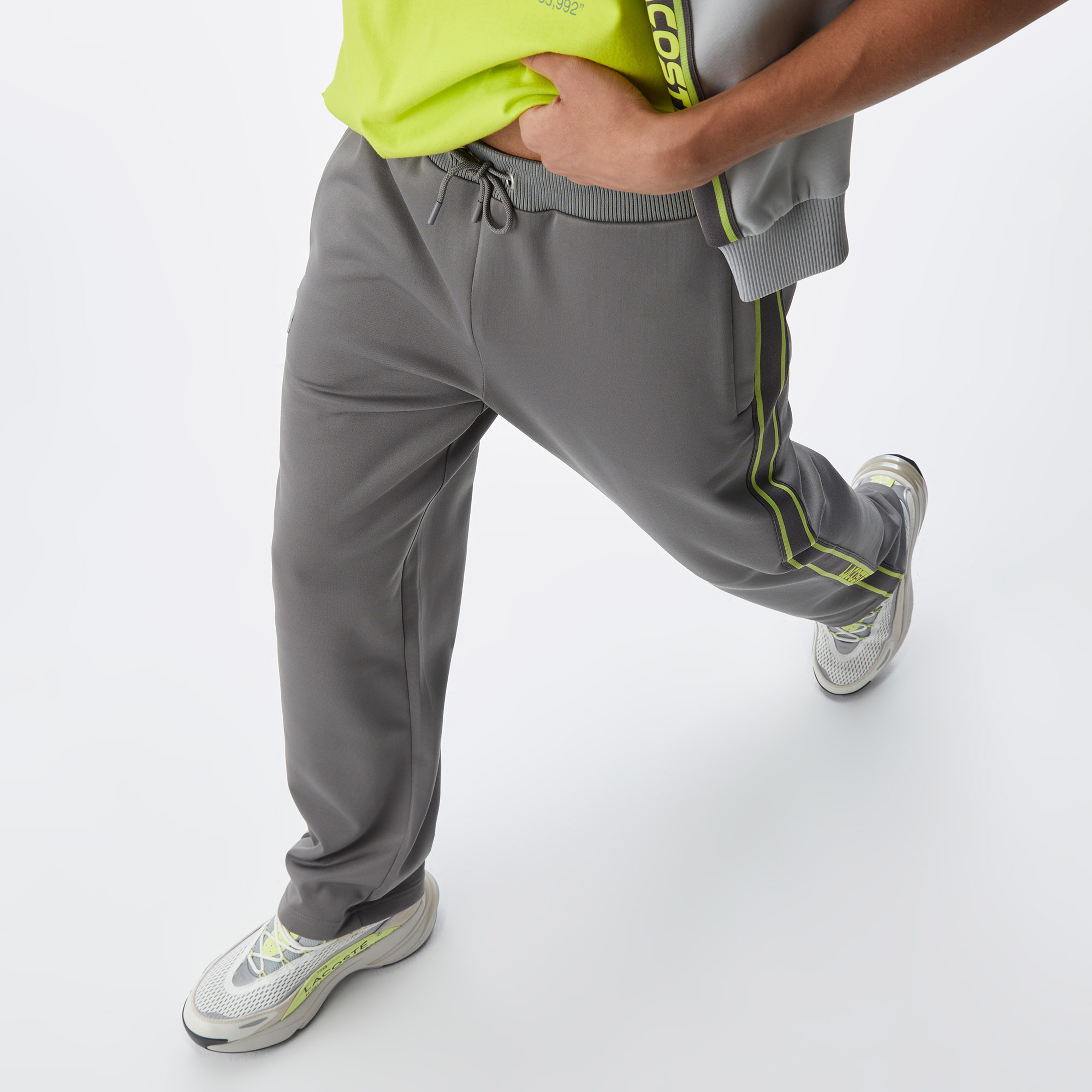 Lacoste House of SuperStep X Lacoste Erkek Gri Eşofman Altı