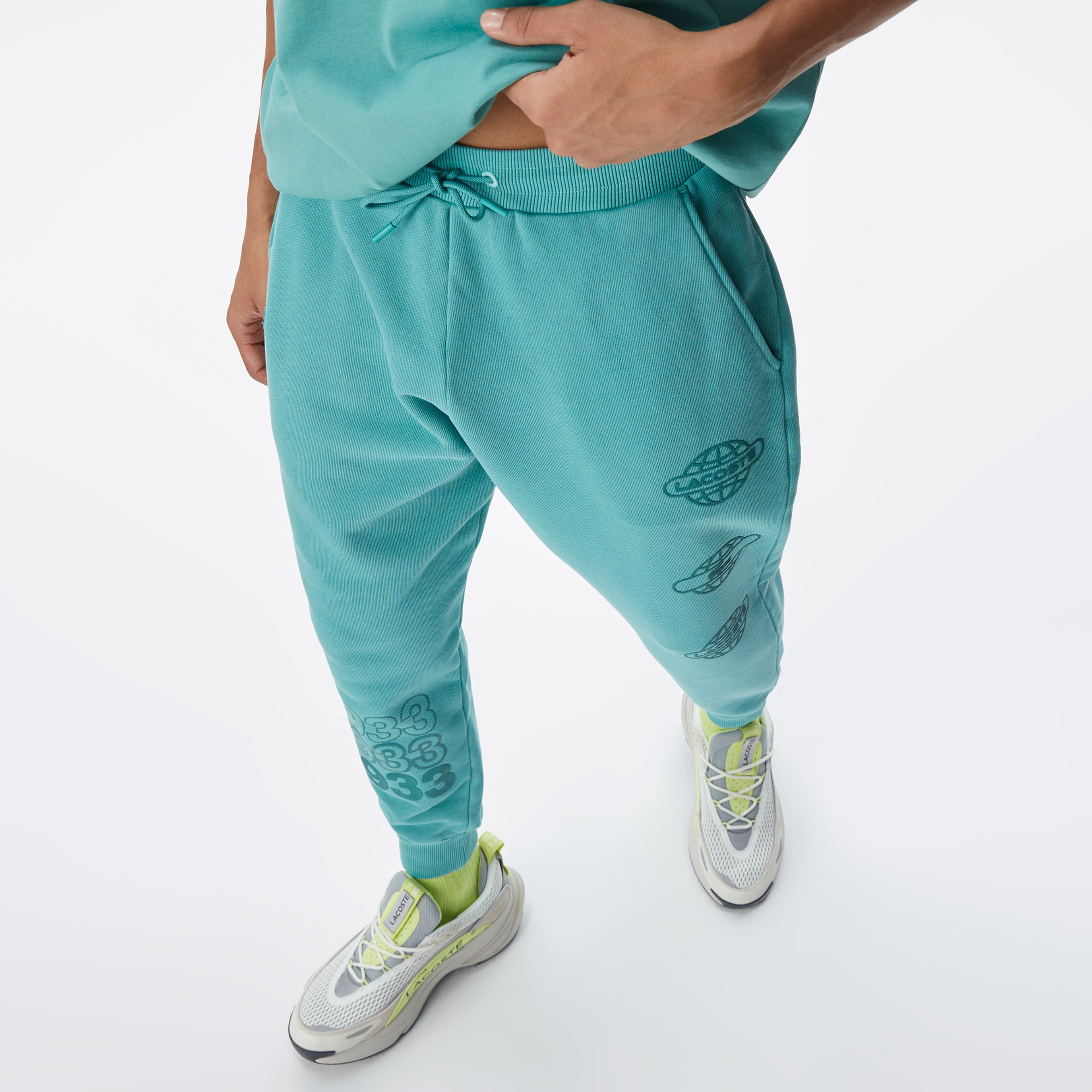 Lacoste House of SuperStep X Lacoste Erkek Yeşil Eşofman Altı