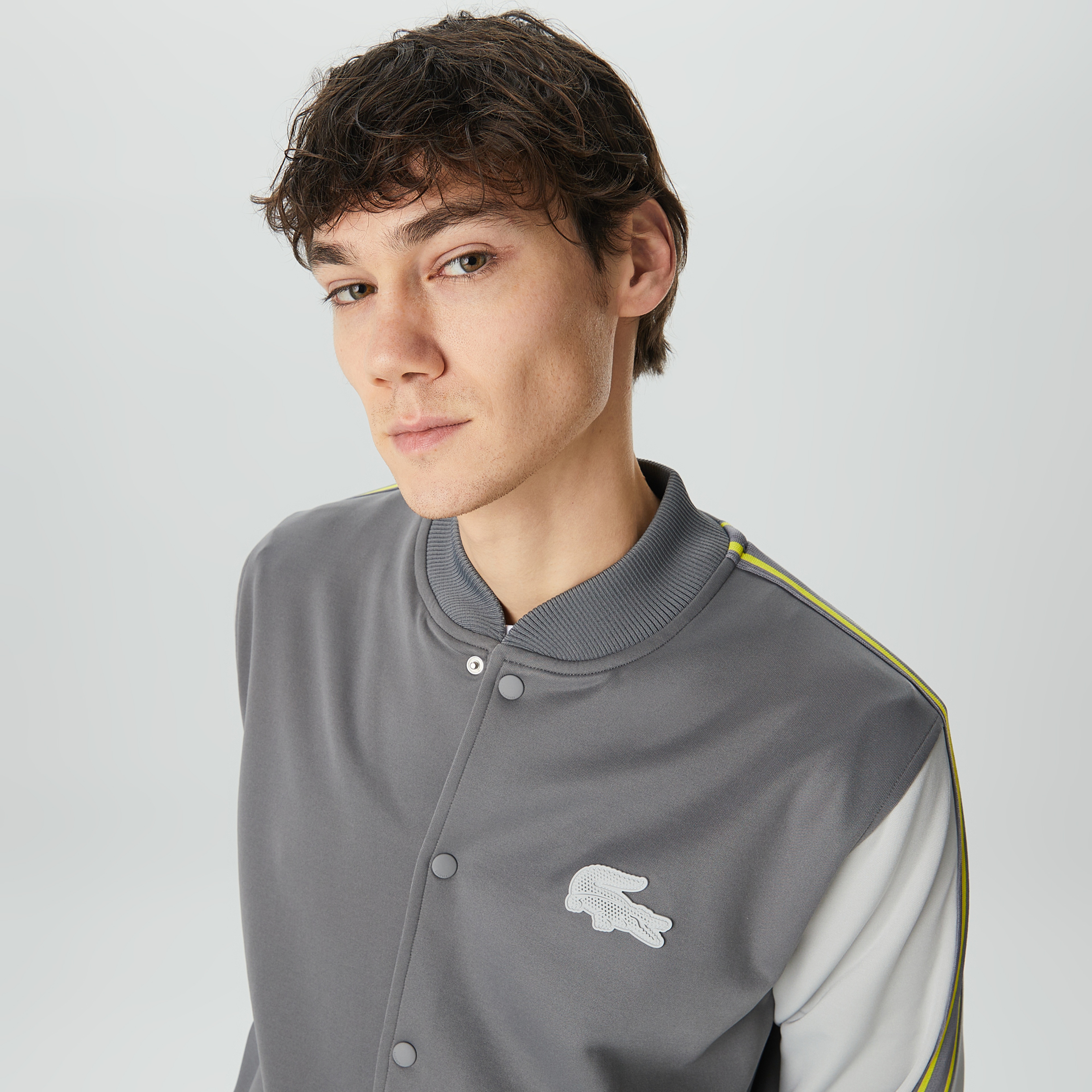 Lacoste House of SuperStep X Lacoste Erkek Gri Eşofman Üstü