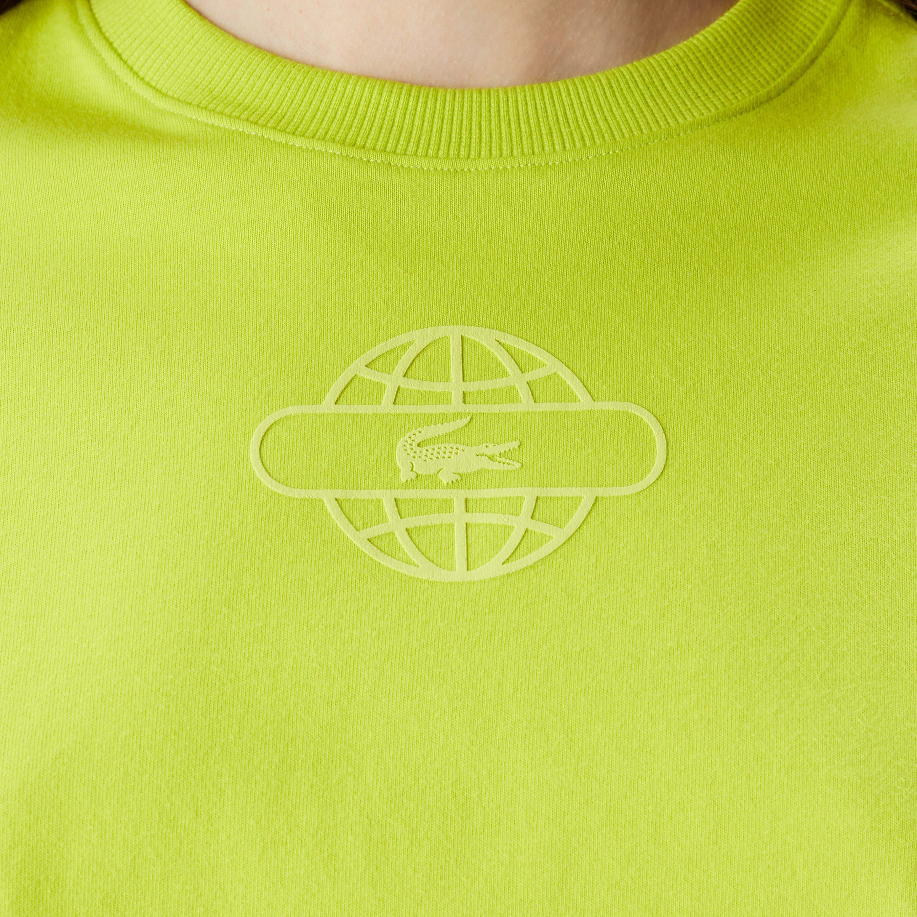 Lacoste House of SuperStep X Lacoste Kadın Sarı T-Shirt