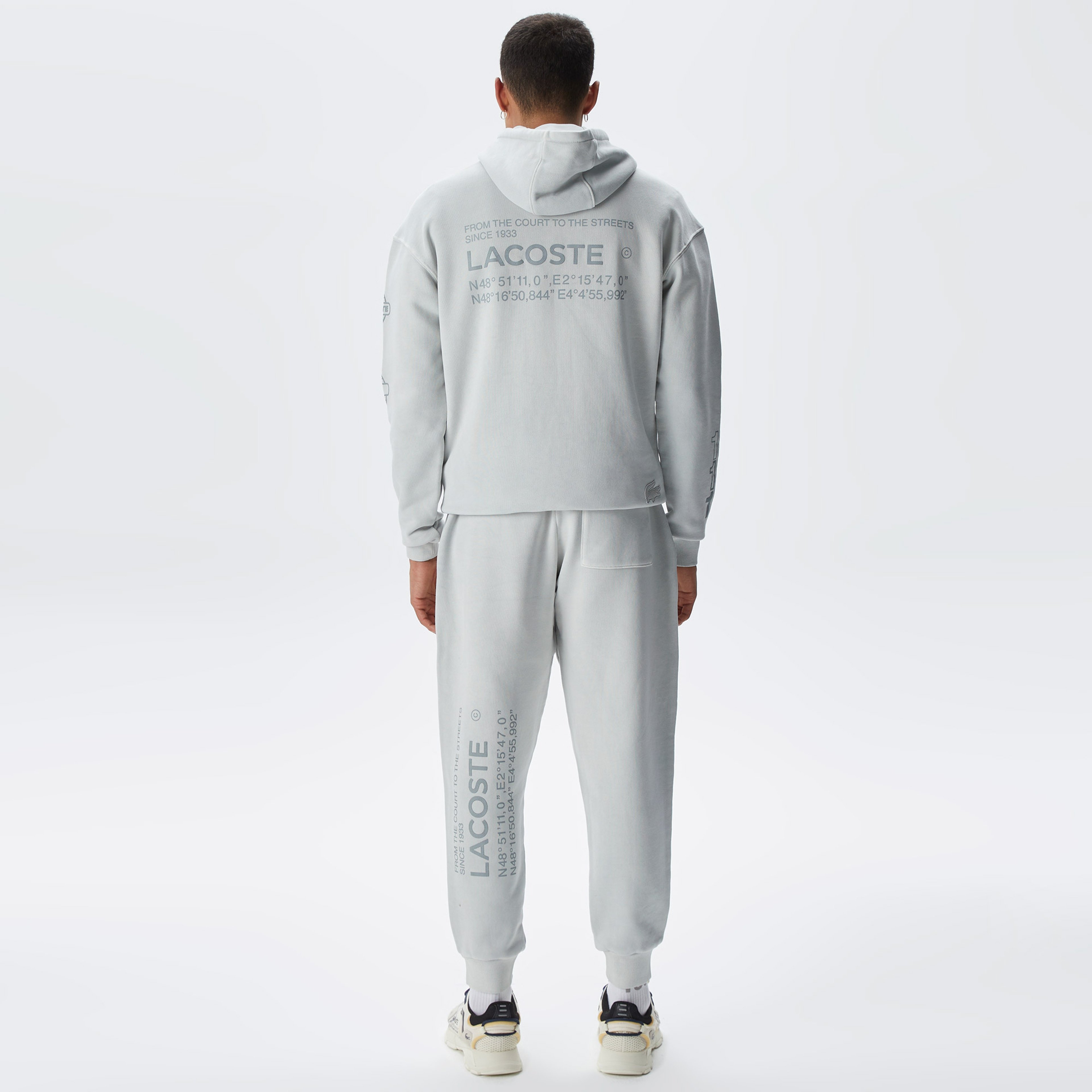 Lacoste House of SuperStep X Lacoste Kadın Gri Eşofman Altı