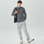 Lacoste X House of SuperStep Erkek Gri Gömlek