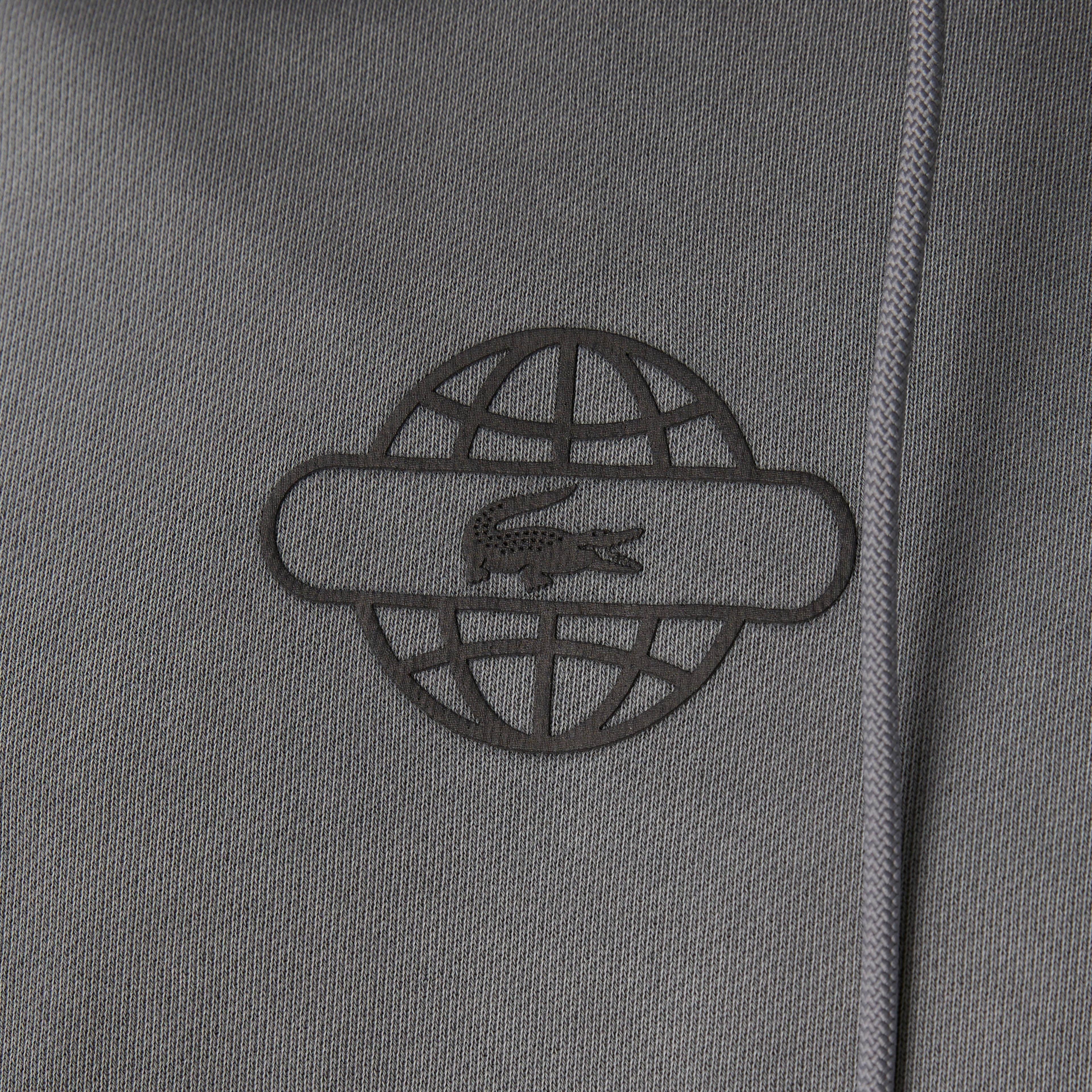 Lacoste House of SuperStep X Lacoste Erkek Gri Hoodie