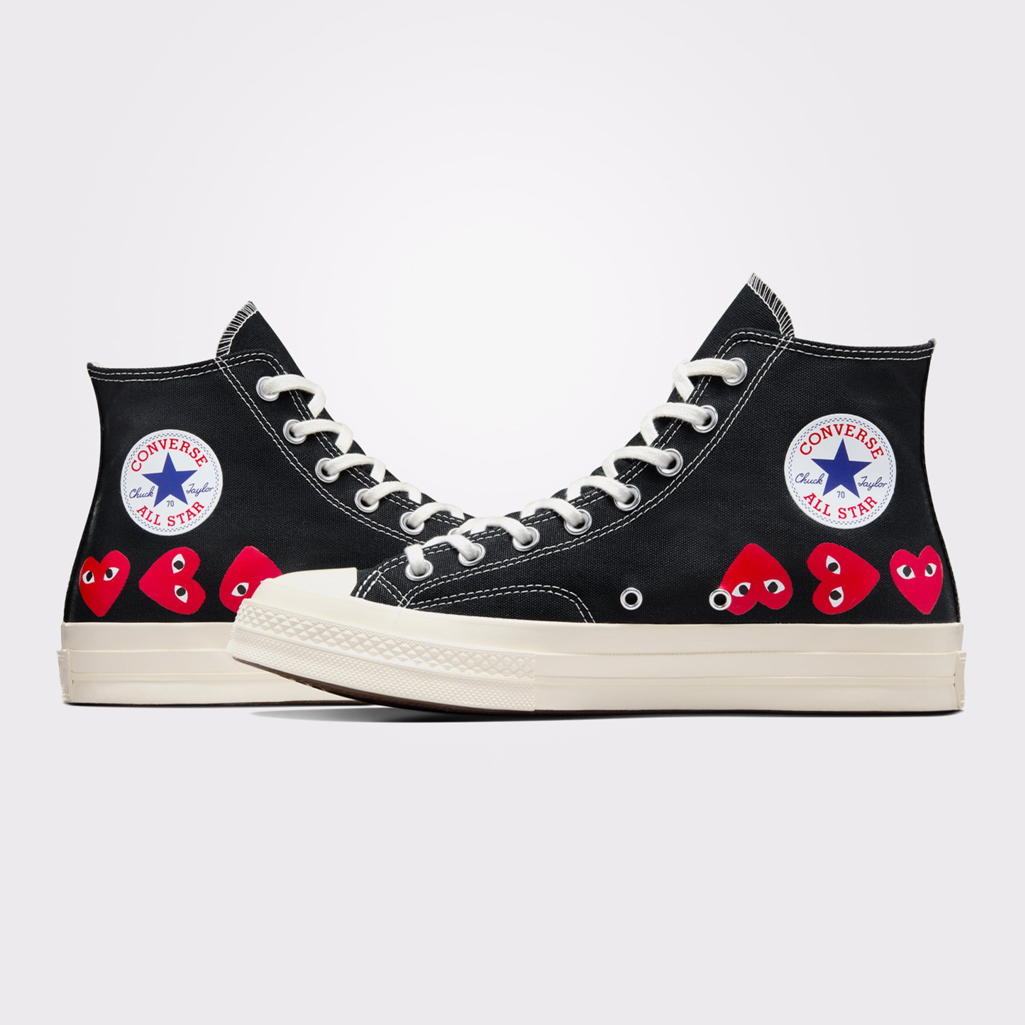 Converse x Comme des Garçons Play Chuck 70 Siyah Unisex Sneaker36